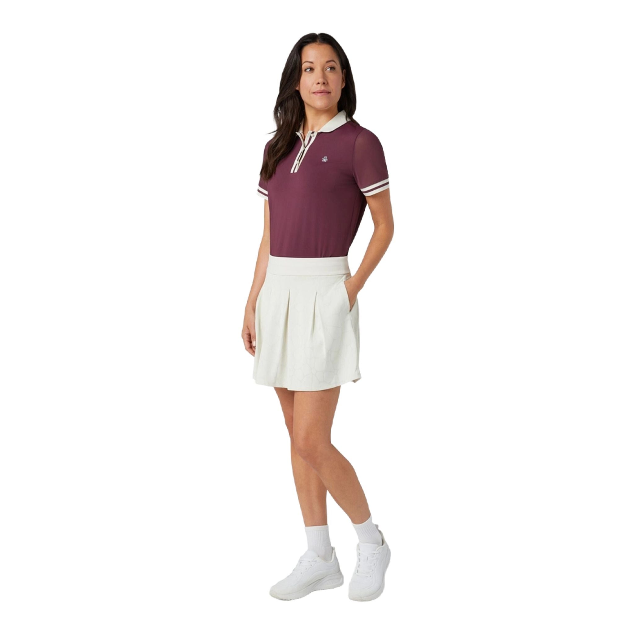 Original Penguin - Jupe-short florale découpée au laser pour femme