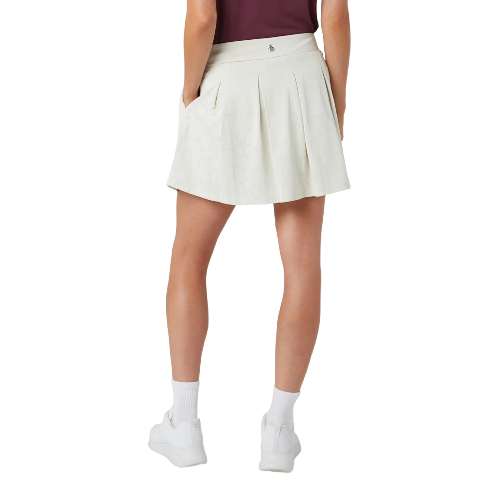 Original Penguin - Jupe-short florale découpée au laser pour femme