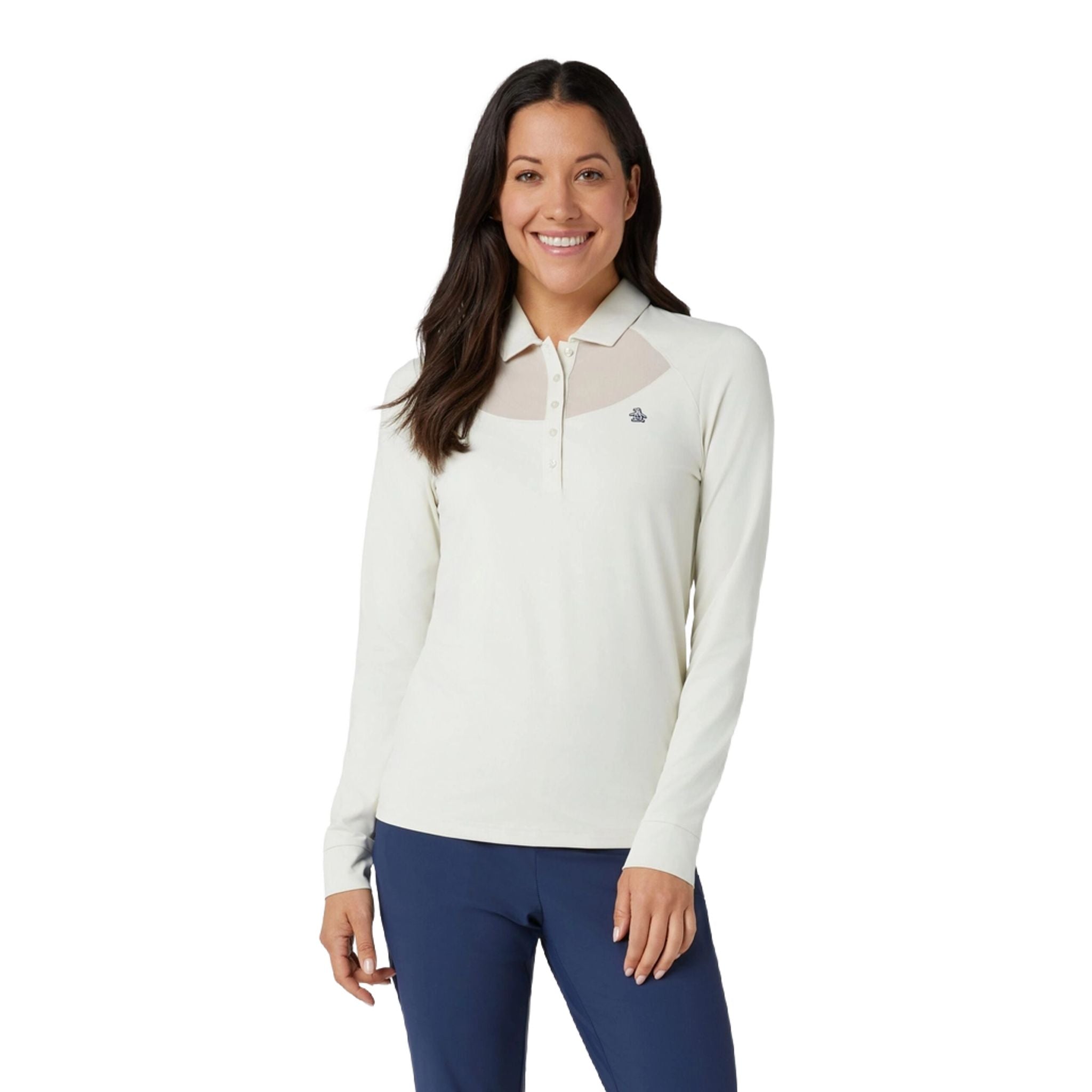 Polo à manches longues en maille Original Penguin pour femme