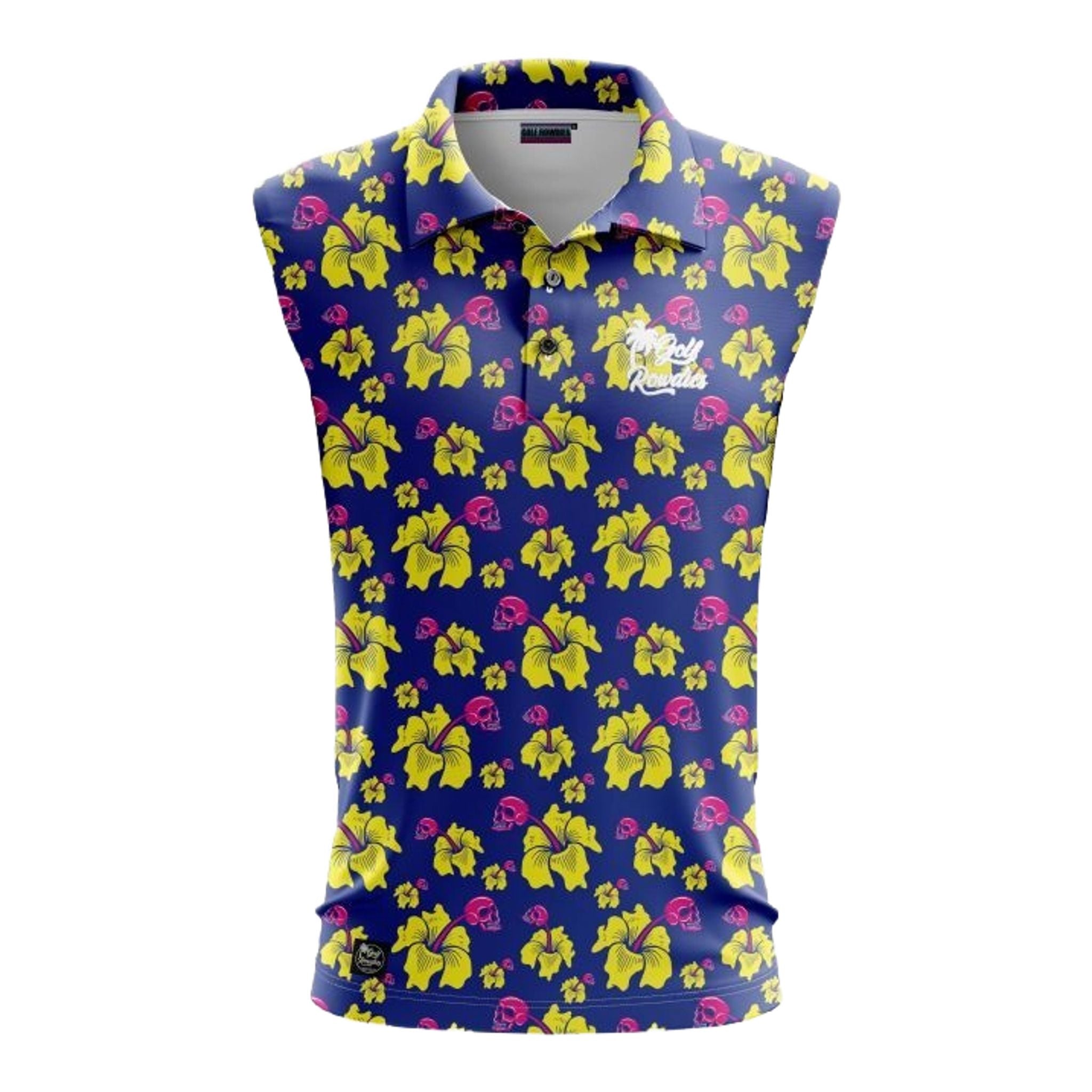 Polo femme Golf Rowdies Skull Flower