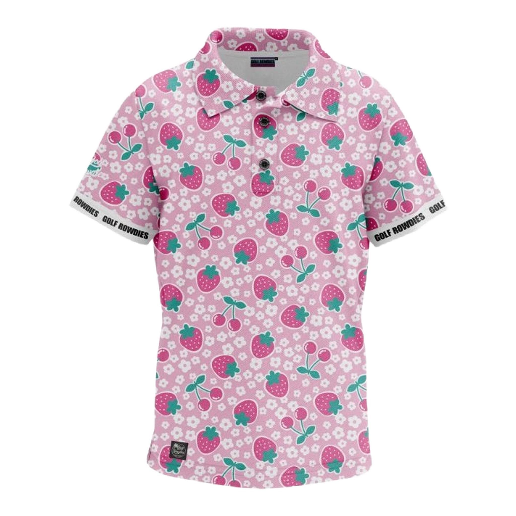 Golf Rowdies Polo Junior Fraise