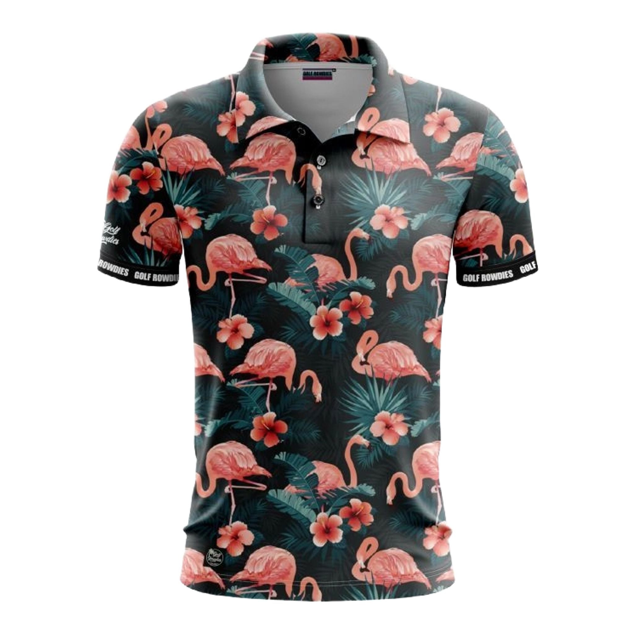 Polo de golf Rowdies Flamingo pour hommes