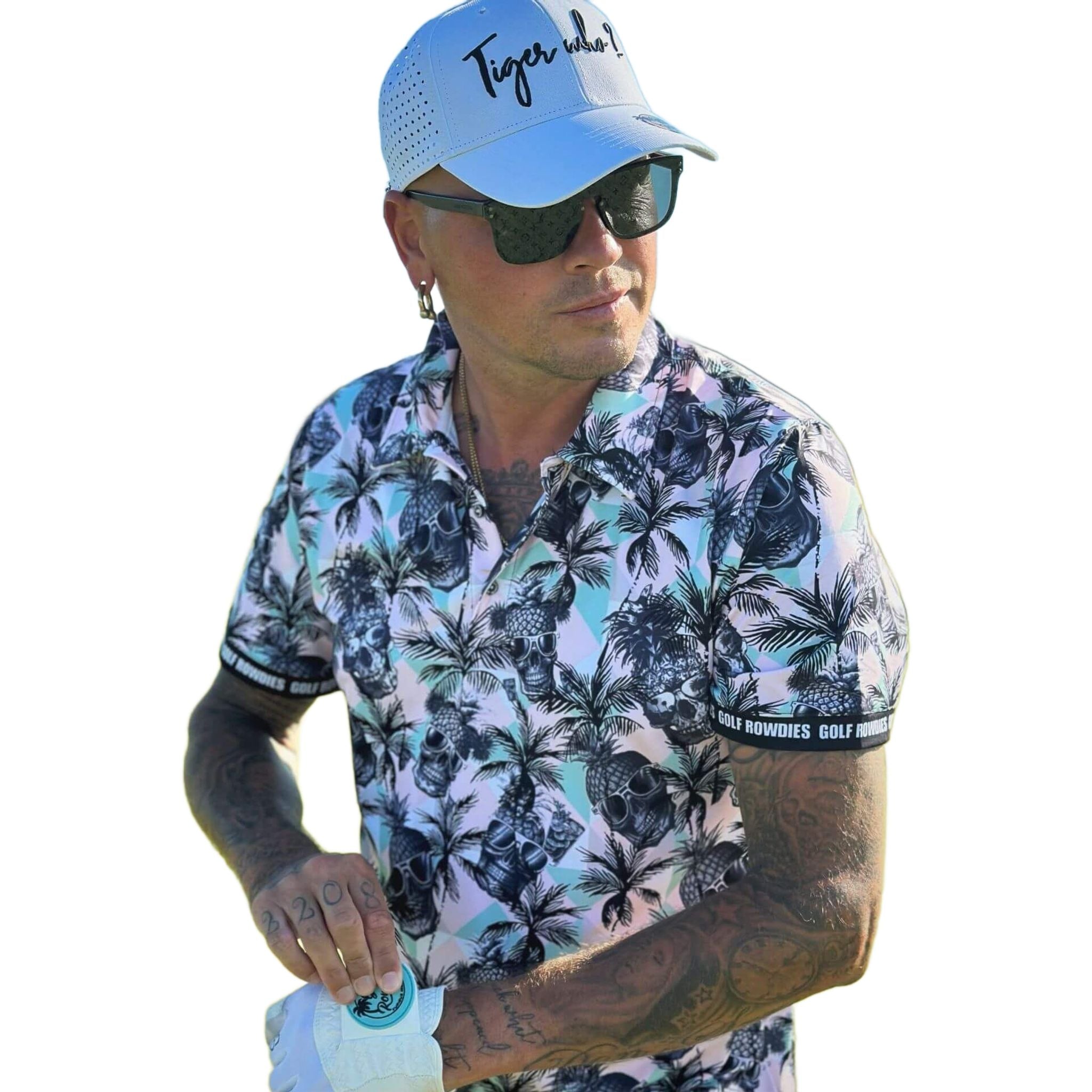 Polo homme Golf Rowdies Cool Pineapple