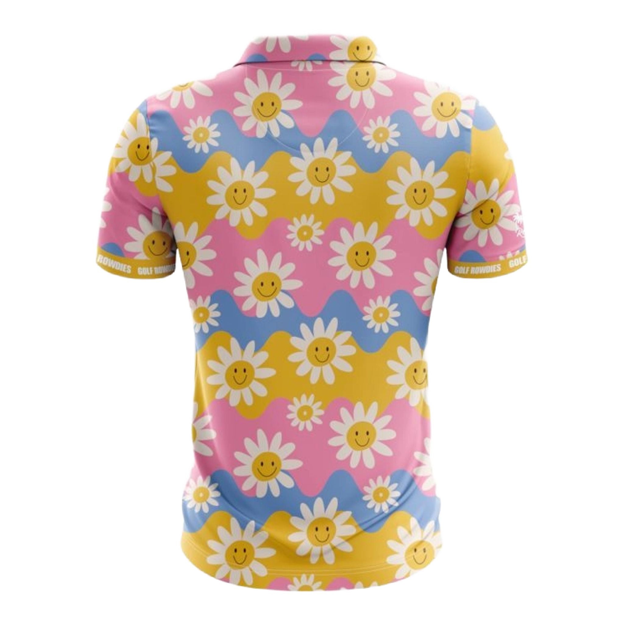 Polo à fleurs rétro Golf Rowdies pour hommes