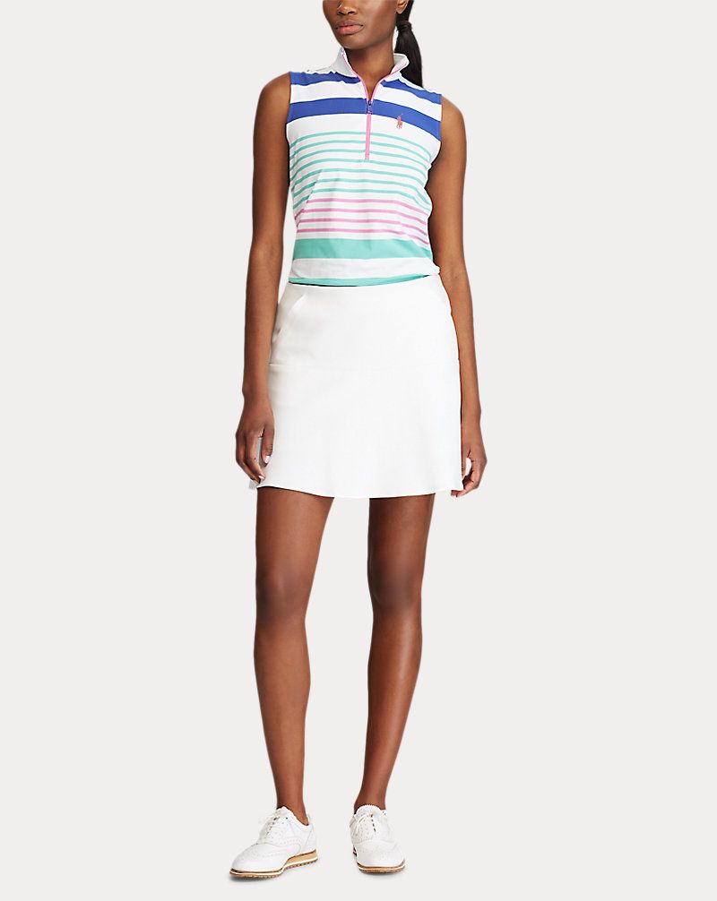 Polo de golf sans manches à quart de zip Ralph Lauren pour femme