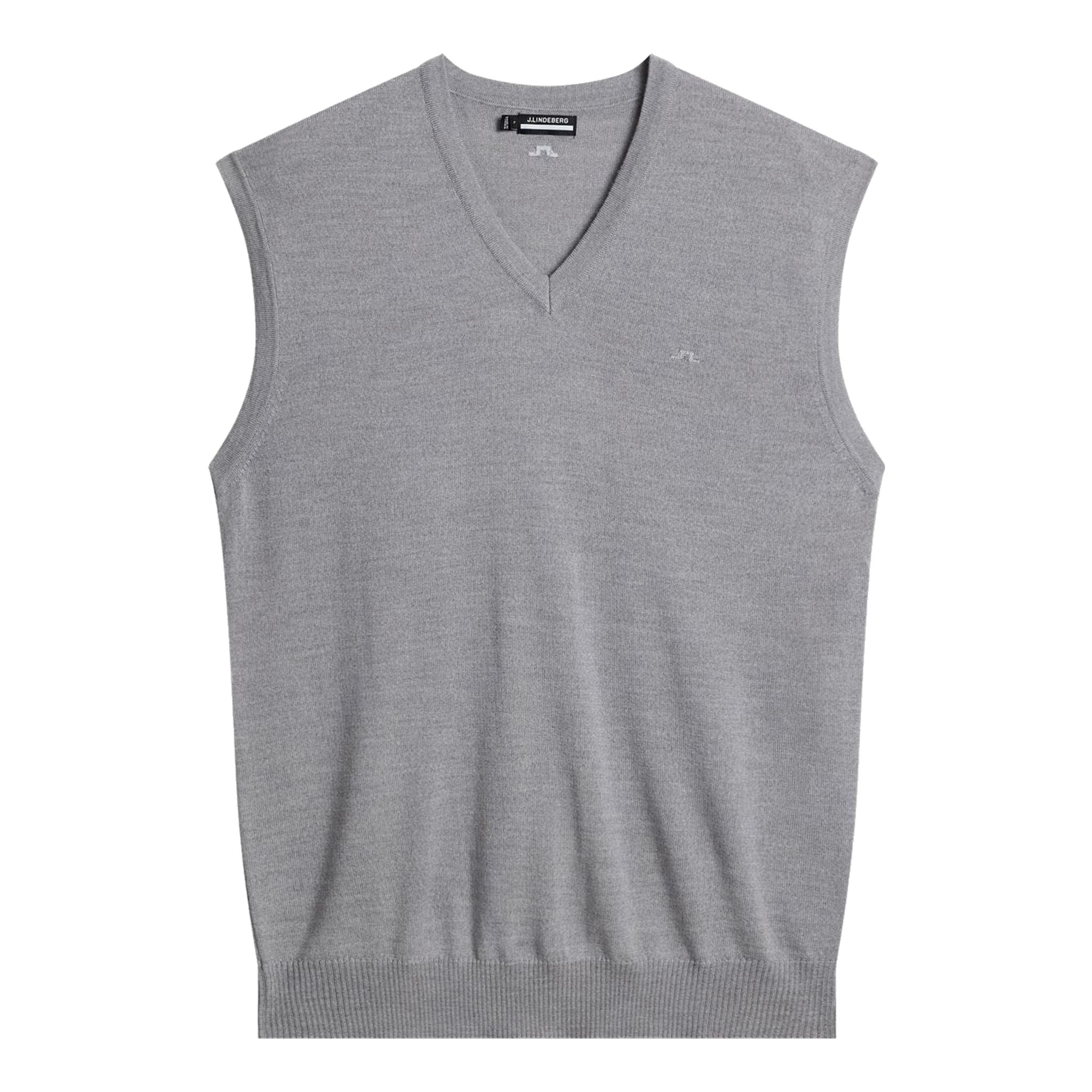 J. Lindeberg Liam Gilet tricoté Homme Grey Melange Homme