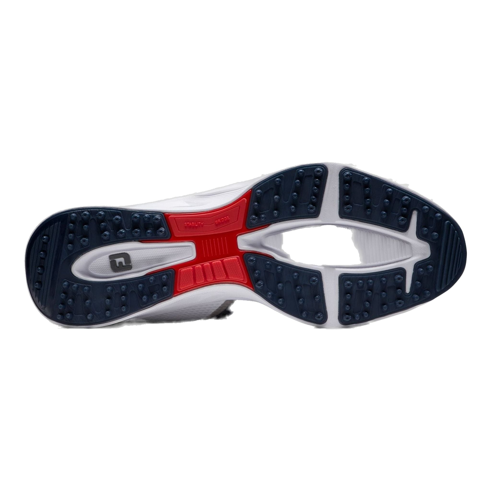 Chaussures Footjoy FJ Fuel marine/blanc/rouge pour homme, pointure 39 EU (7 US)