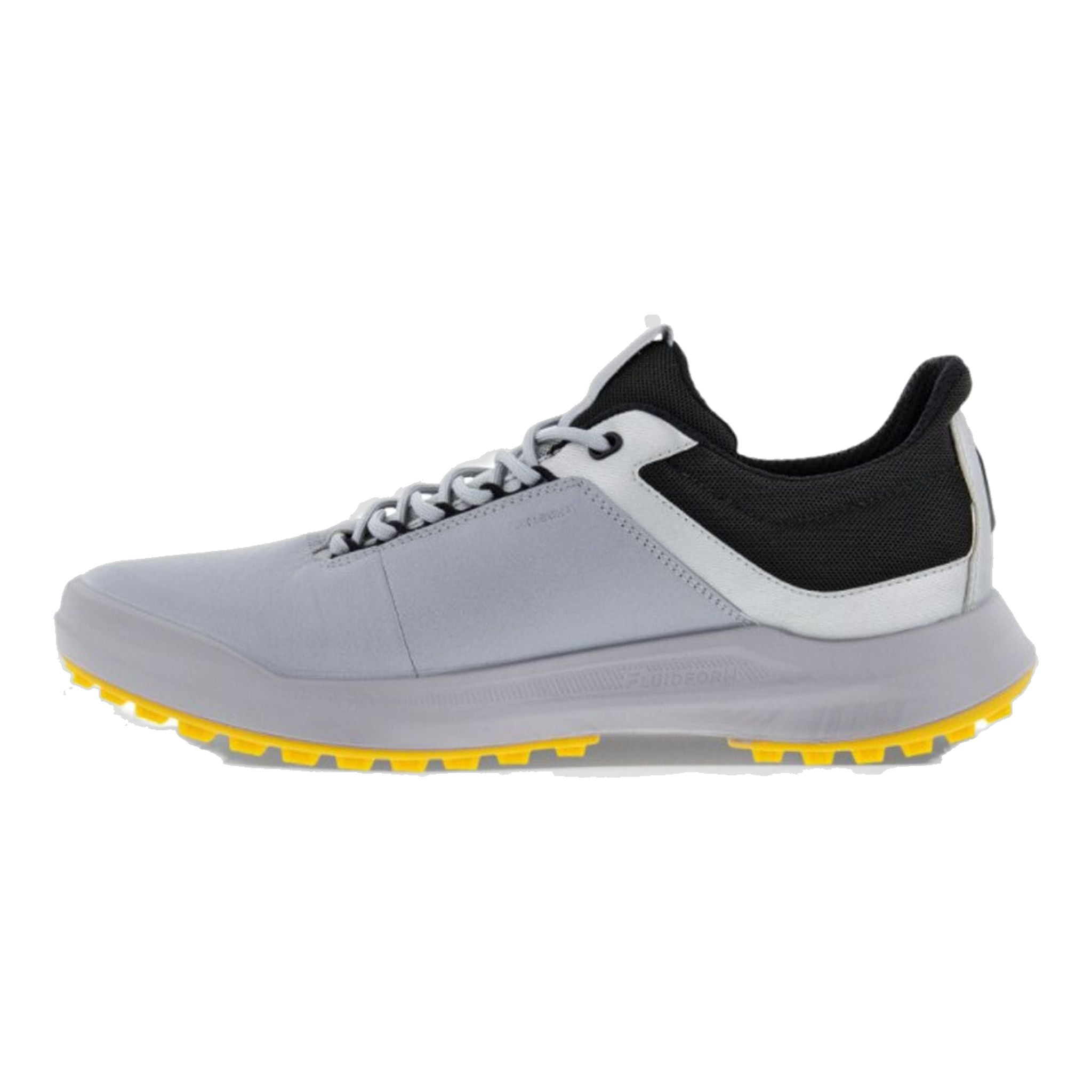 Chaussures de golf Ecco Core grises/jaunes pour hommes