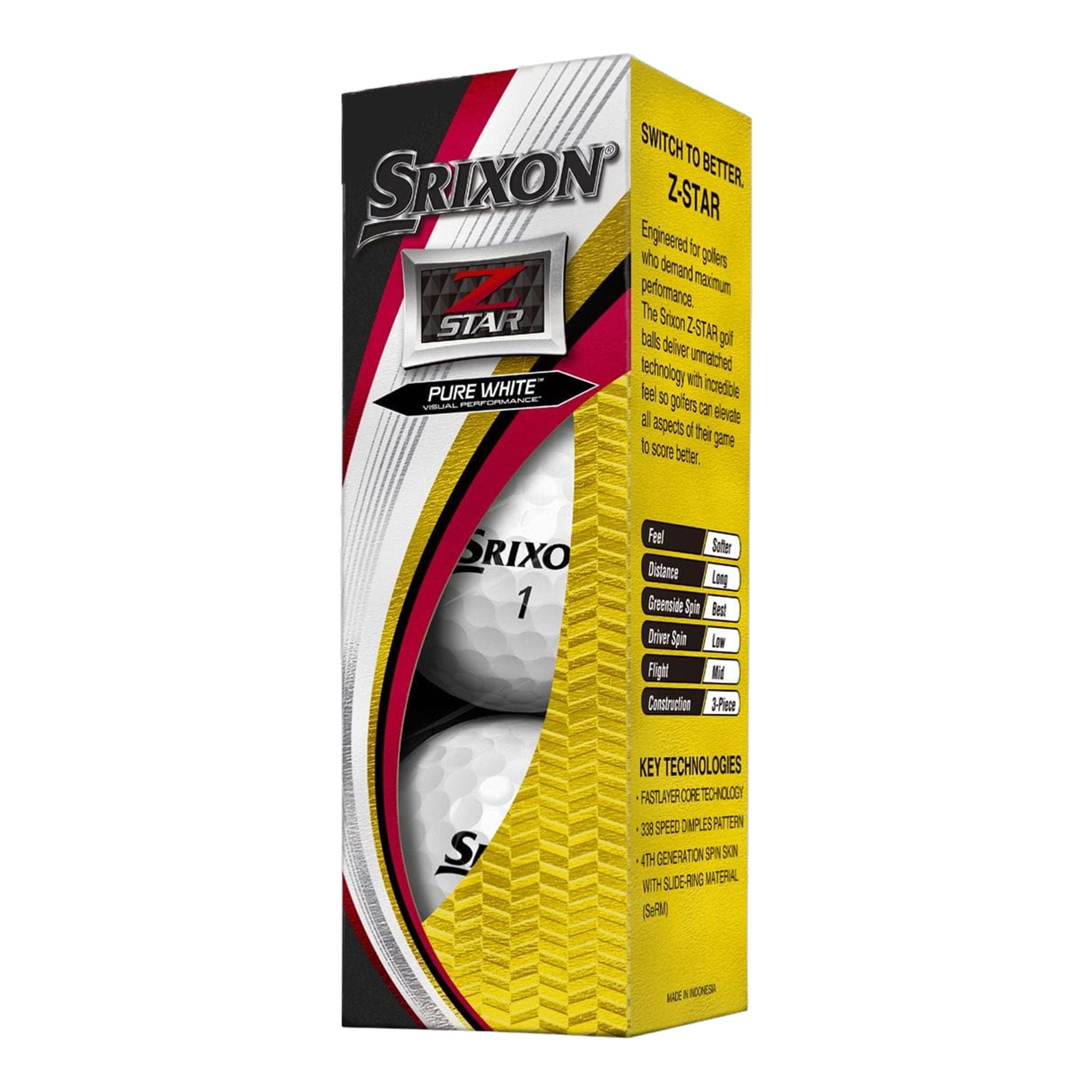 Srixon Z-Star 6 (19) DPP [12Balls] Blanc