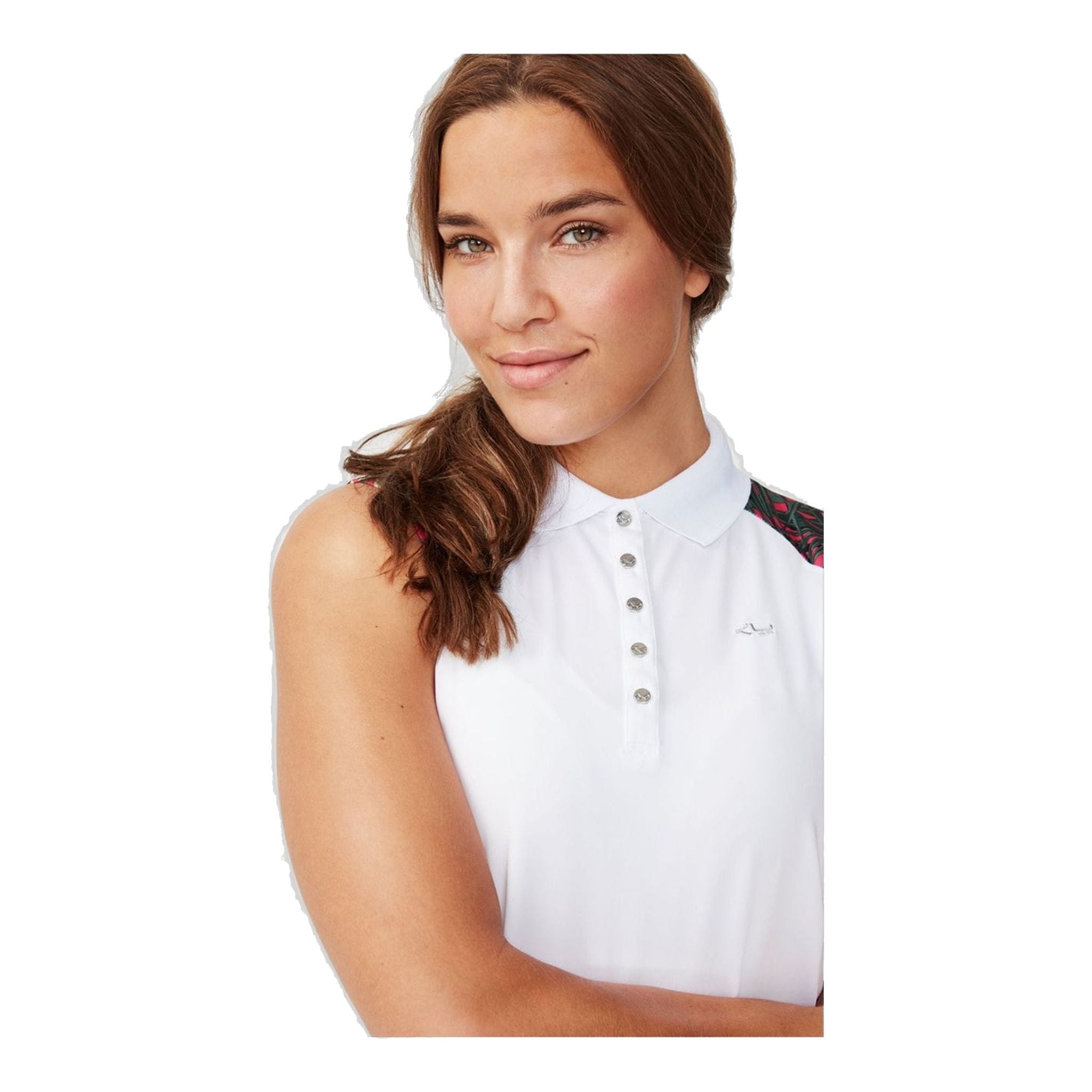 Röhnisch Element SL Polo Palm Fuchsia L Femme