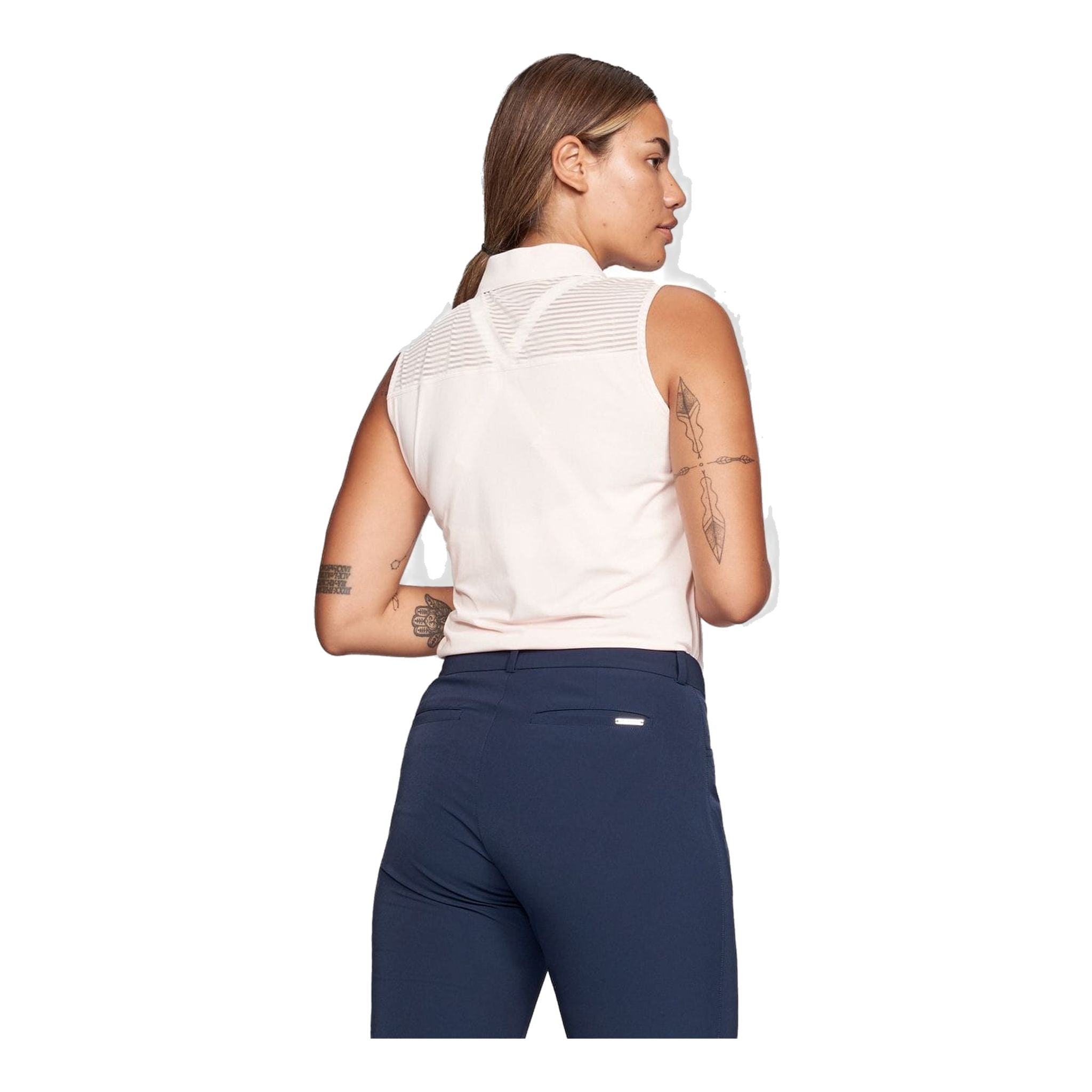 Polo Röhnisch Miko sans manches W Rose Nuages ​​Femme