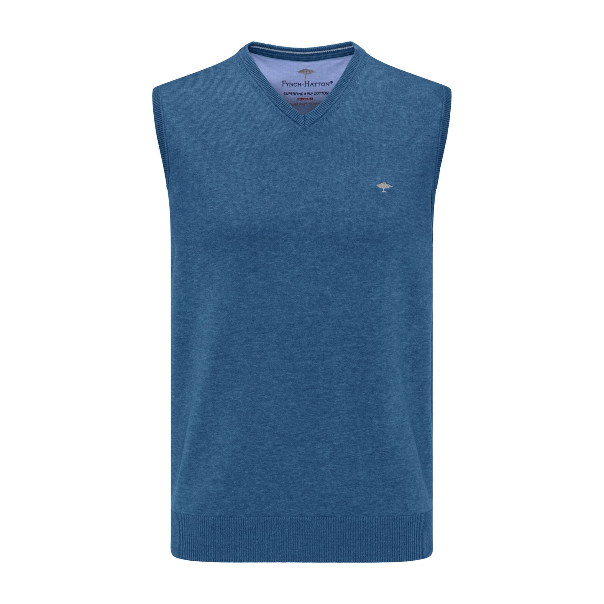 Gilet sans manches Fynch Hatton bleu azur pour homme