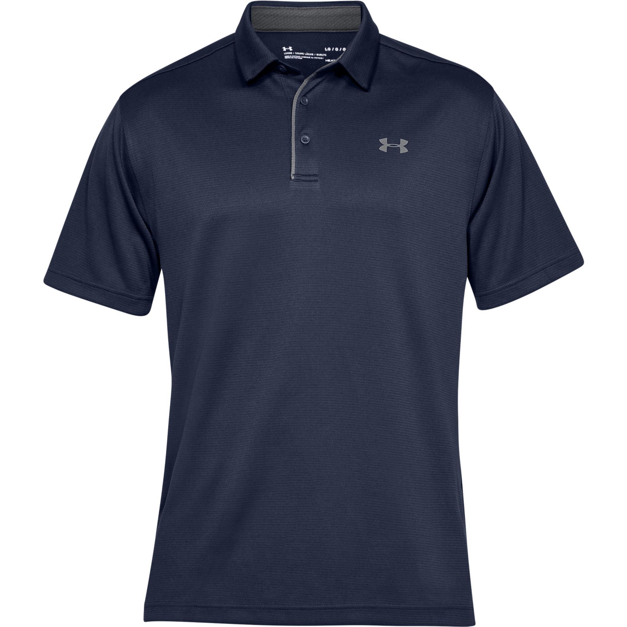 Under Armour M Polo Tech Midnight Navy/Graphite/Graphite Homme
