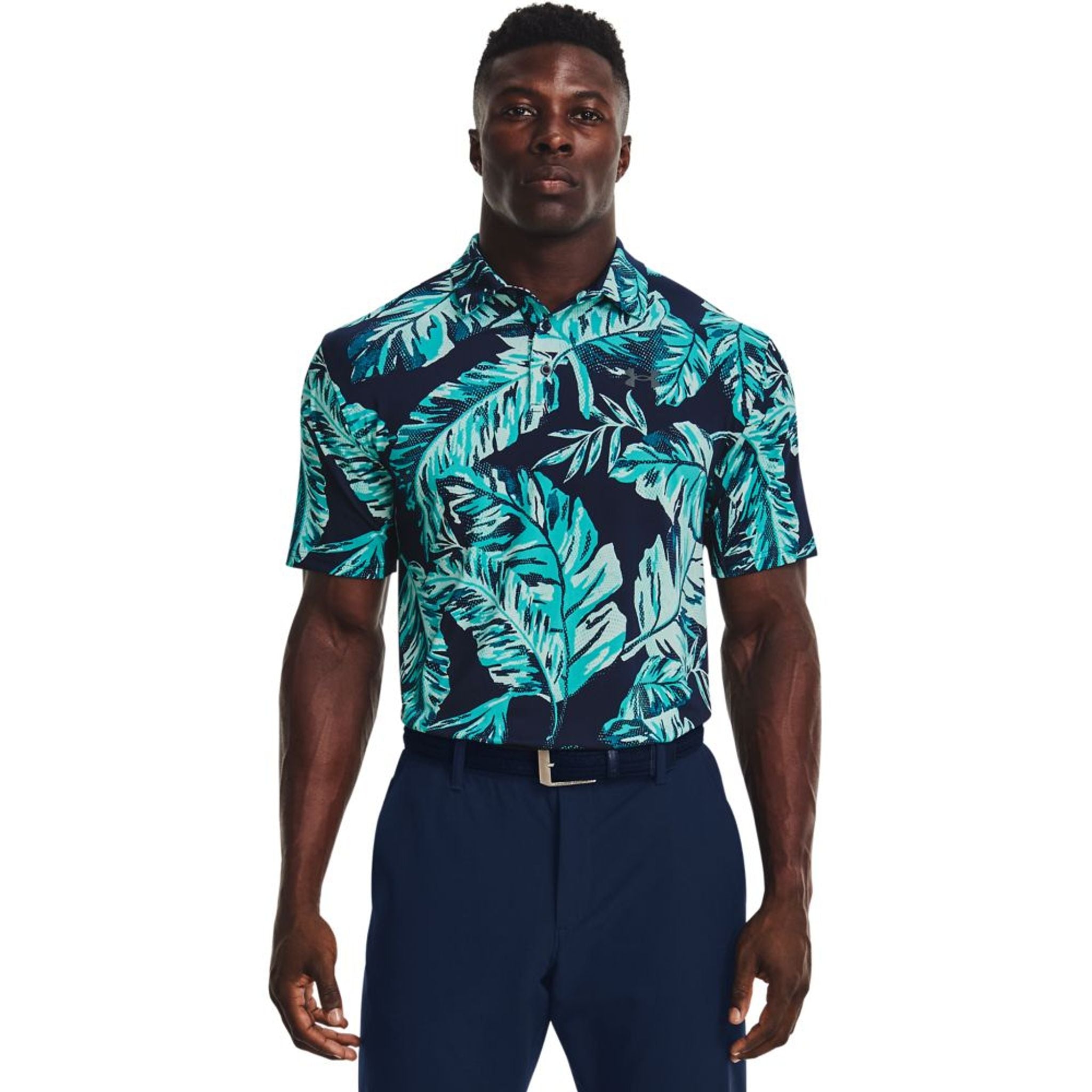 Polo Under Armour M Playoff 2.0 Academy/Céruléen/Gris Terrain Homme