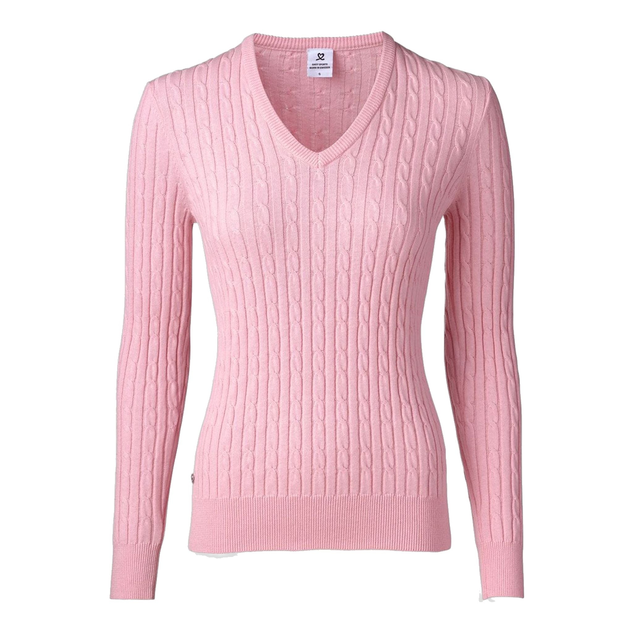 Pull de sport quotidien Madelene rose pour femme