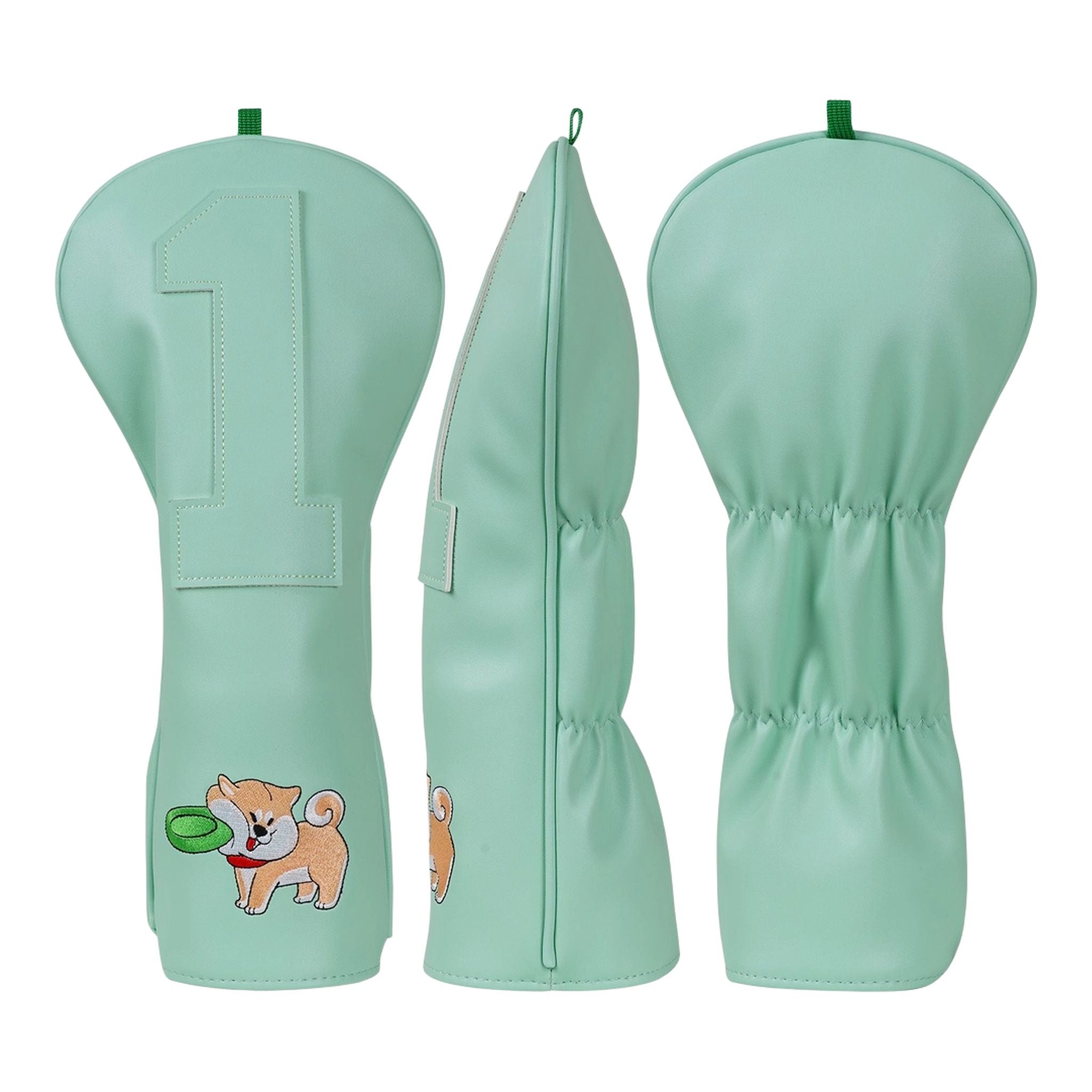 Couvre-club brodé Turquoise Dog Driver