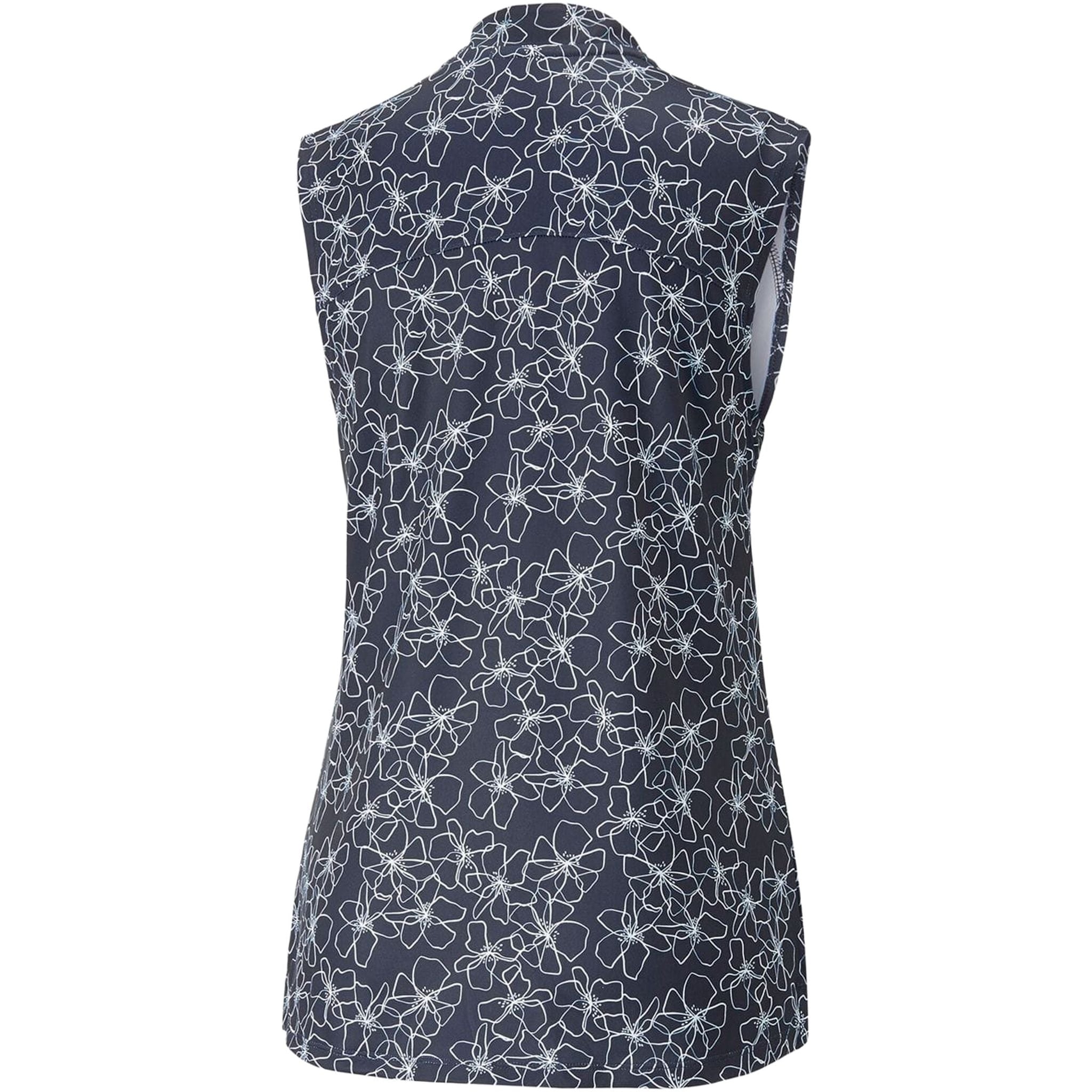 Polo sans manches Puma Cloudspun Island Flower pour femme