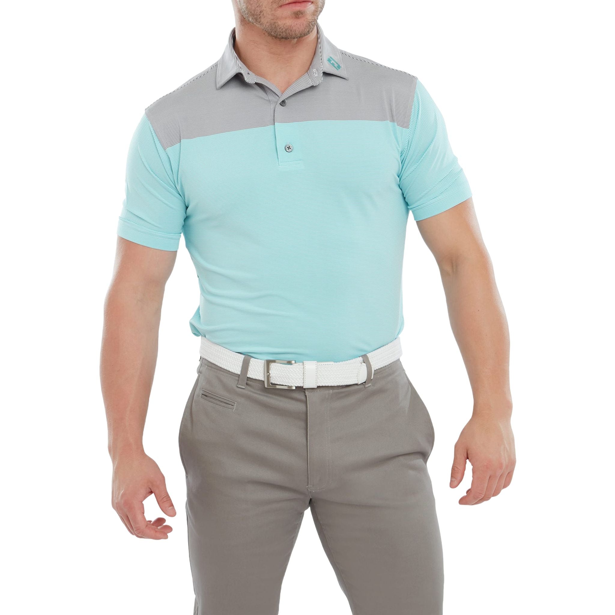 Polo Footjoy End-on-End Block pour homme