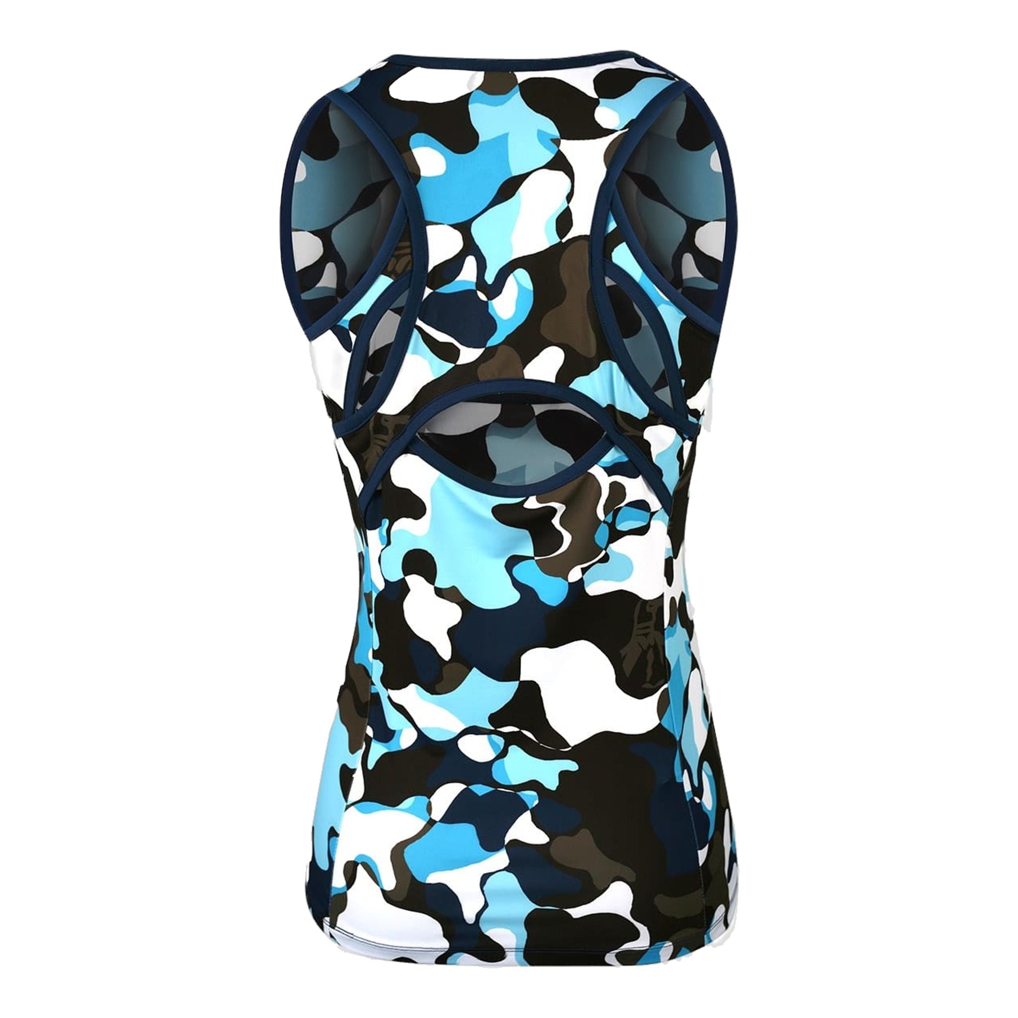 Haut à col en V imprimé abstrait Original Penguin pour femme