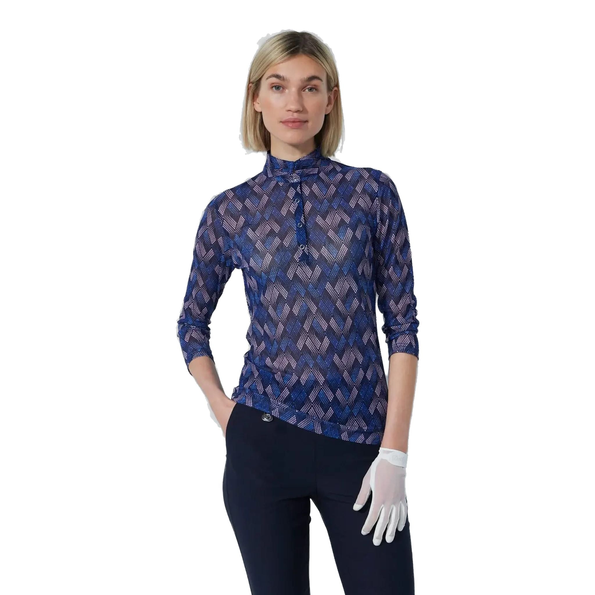 Polo 3/4 manches en maille Breeze de Daily Sports pour femme