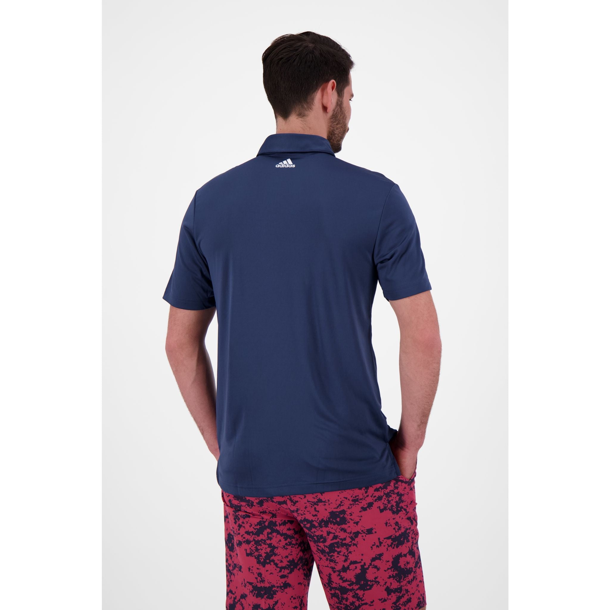 Polo Adidas 3-Stripes Basic SS bleu marine/blanc pour homme