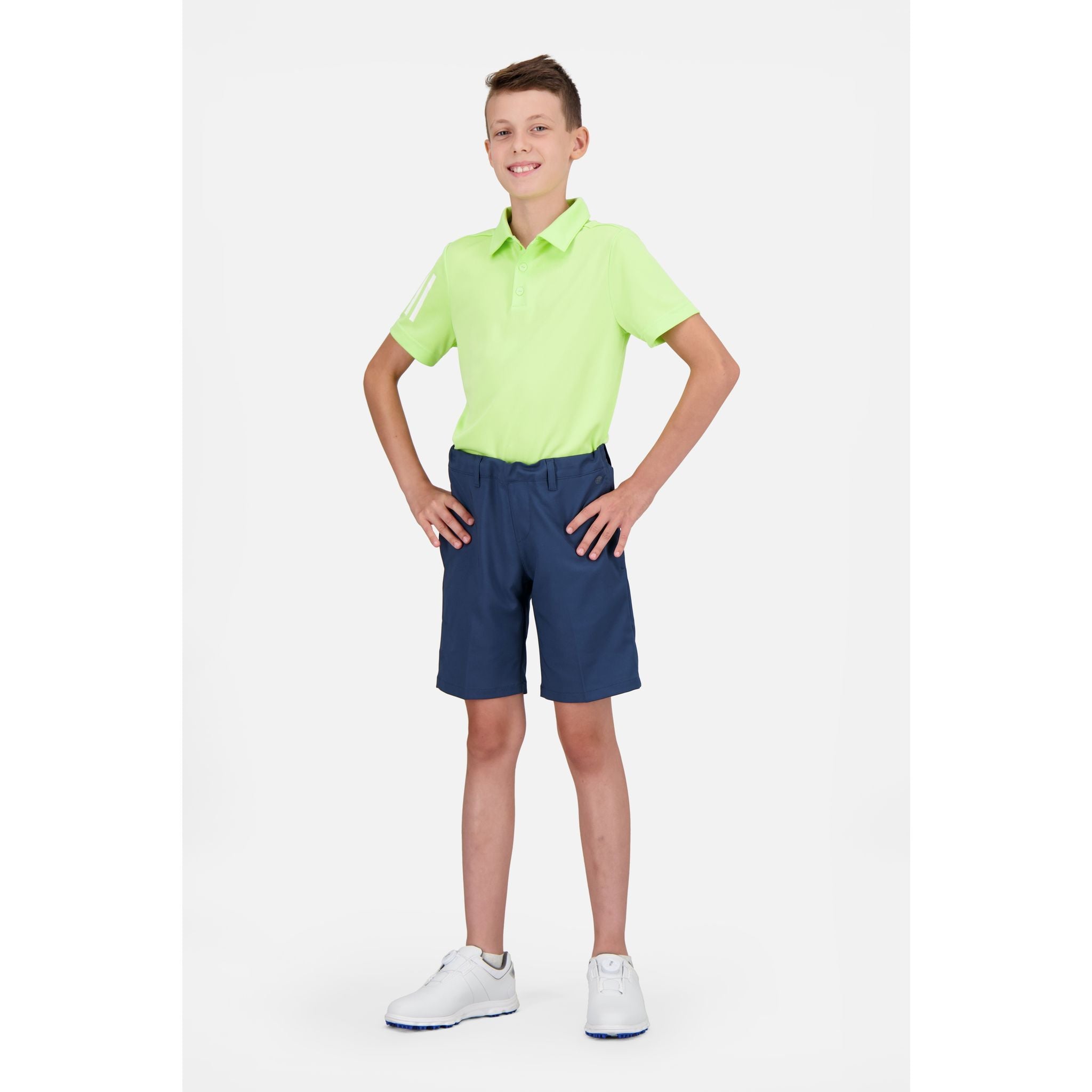 Short Adidas Jr. Ultimate 365 ajustable, col rond, bleu marine
