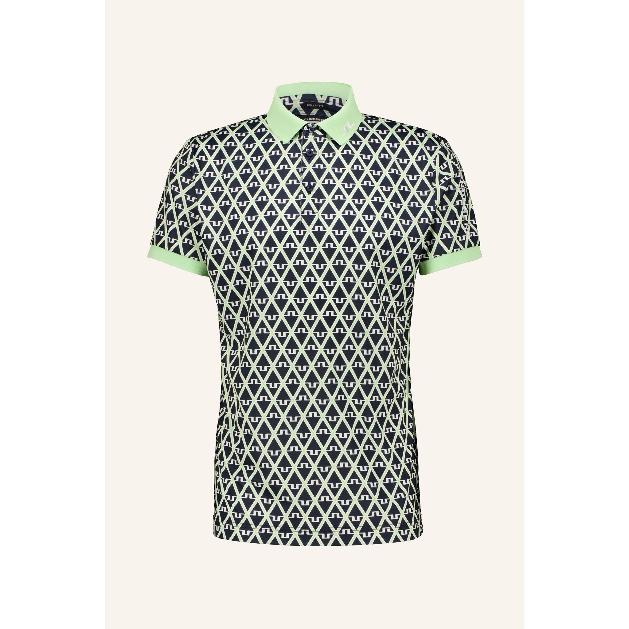 J. Lindeberg Tour Tech Reg Fit Polo imprimé hommes