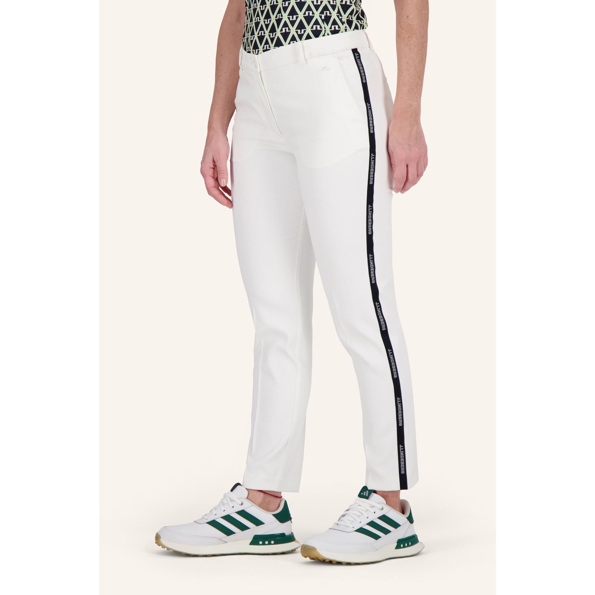 Pantalon de golf J. Lindeberg Meghan à rayures latérales pour femme