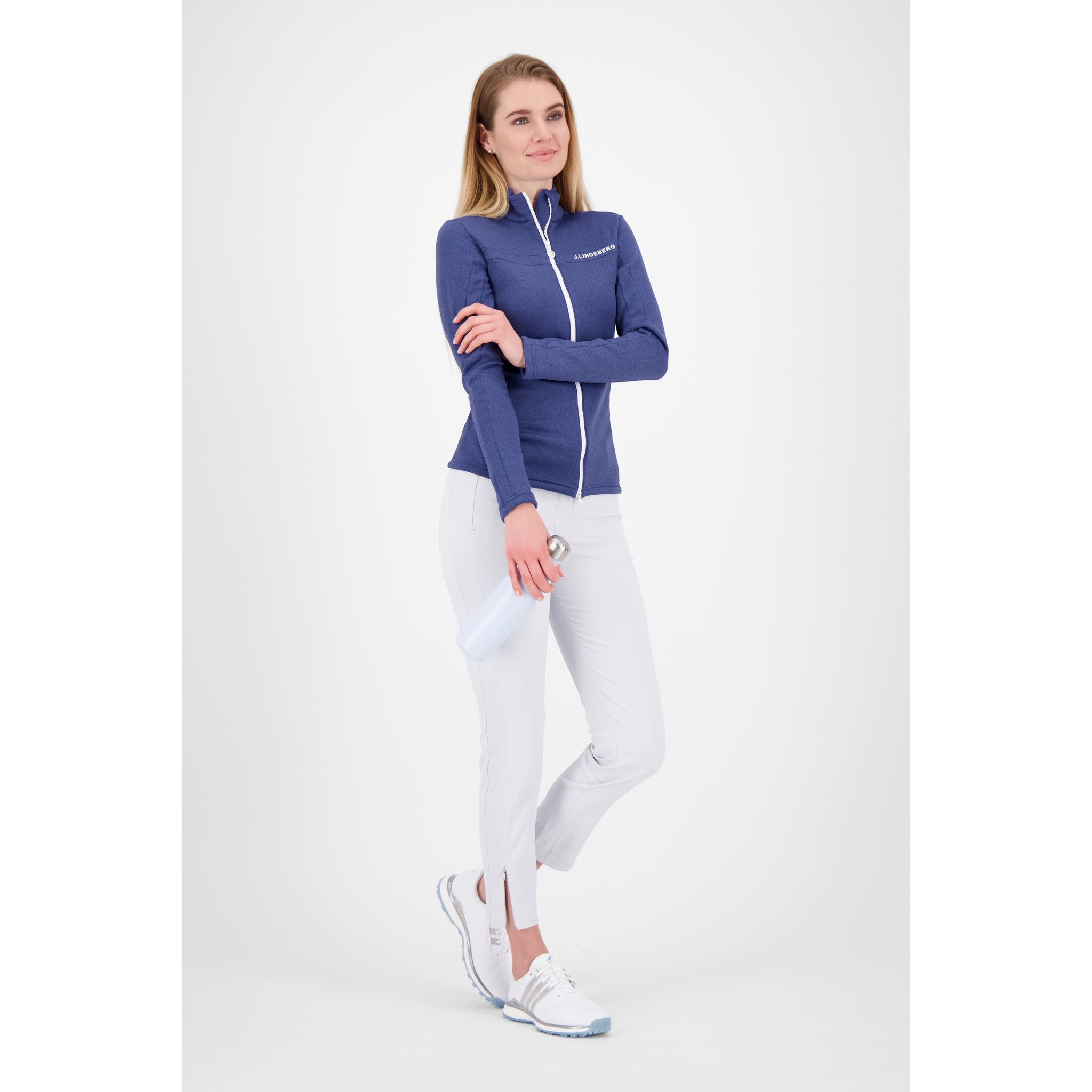 J. Lindeberg W Mid Layer Flora Bleu nuit/Mélange Femme