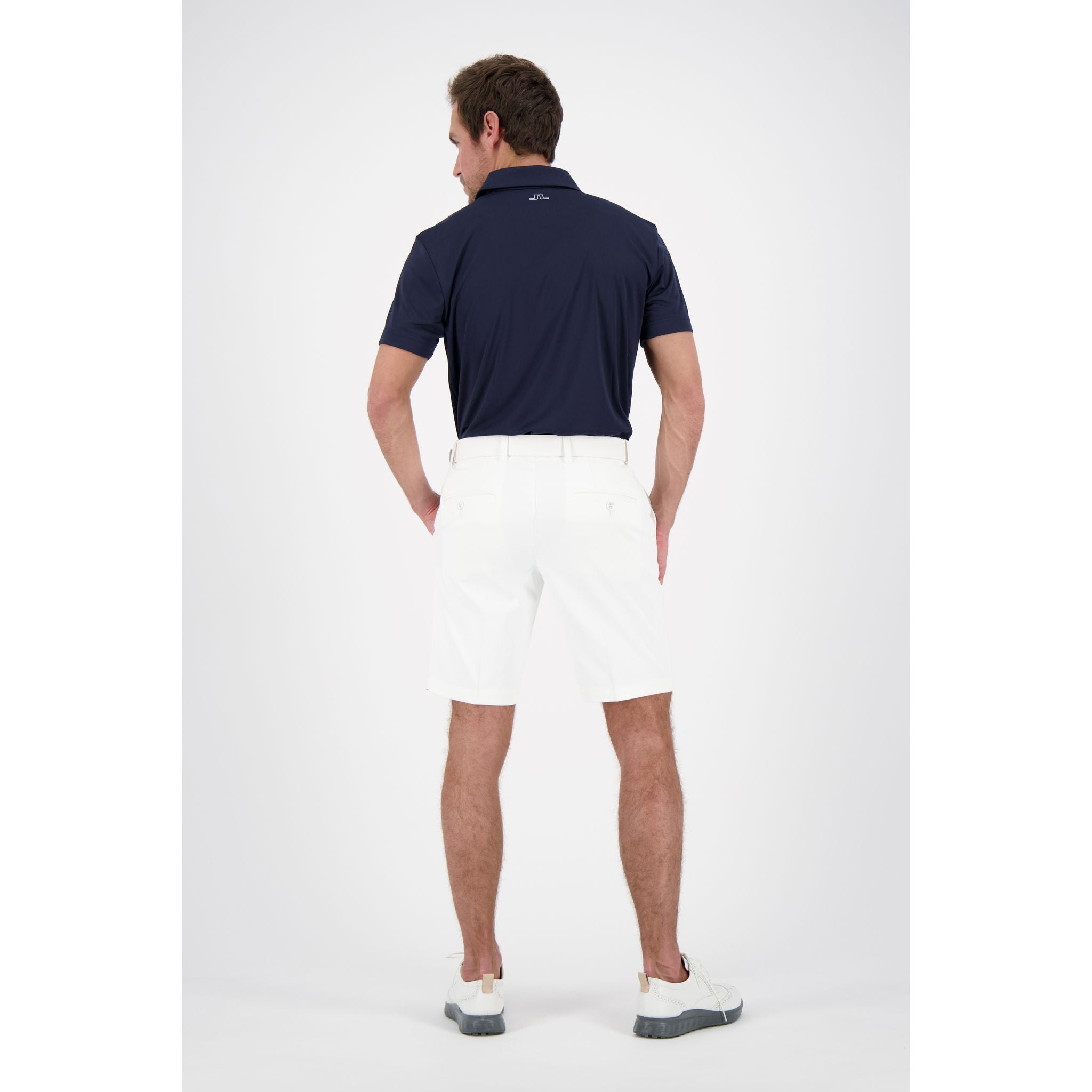 Polo J. Lindeberg M Clay coupe classique manches courtes JL bleu marine homme
