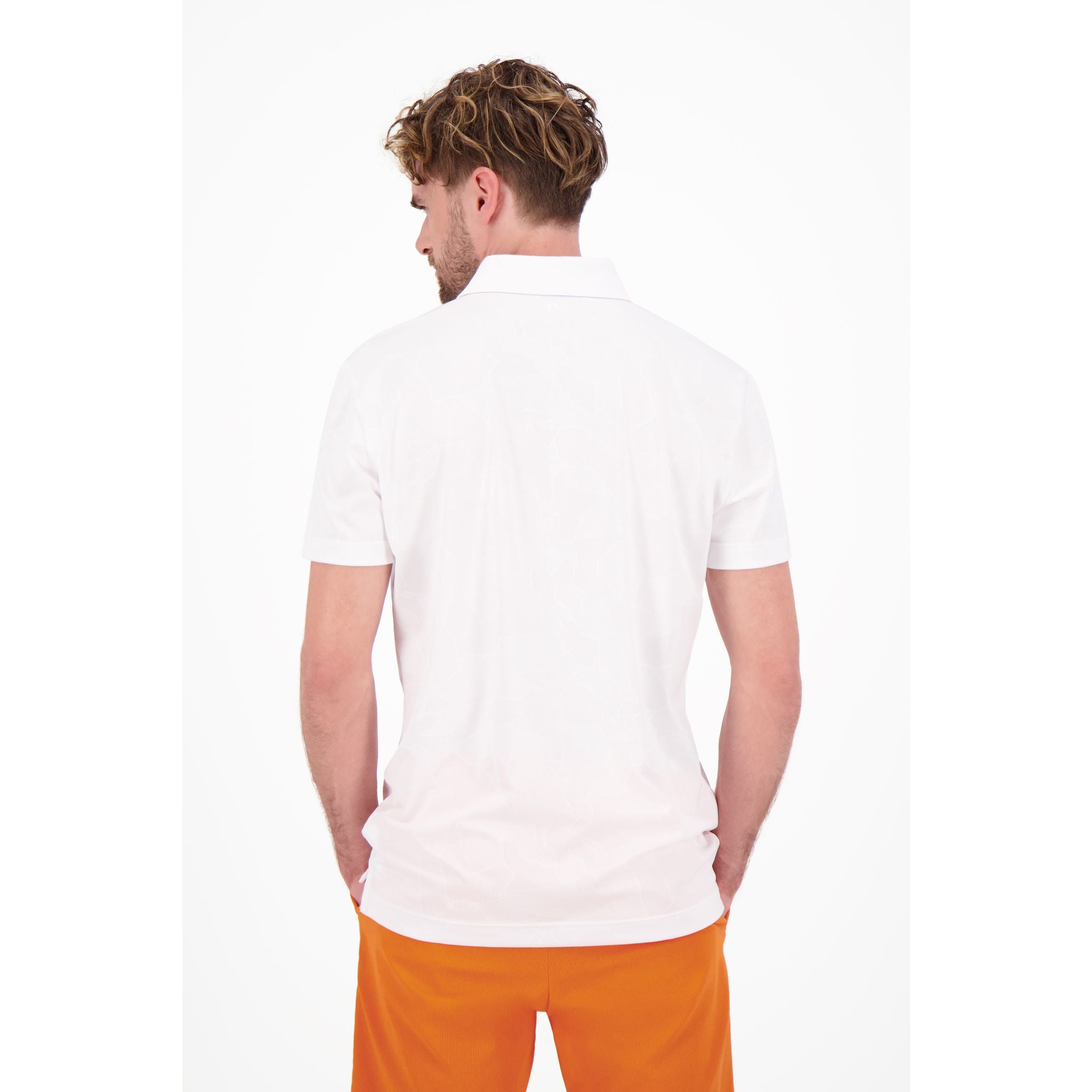 Polo J. Lindeberg M Clide Regular Fit Blanc Homme