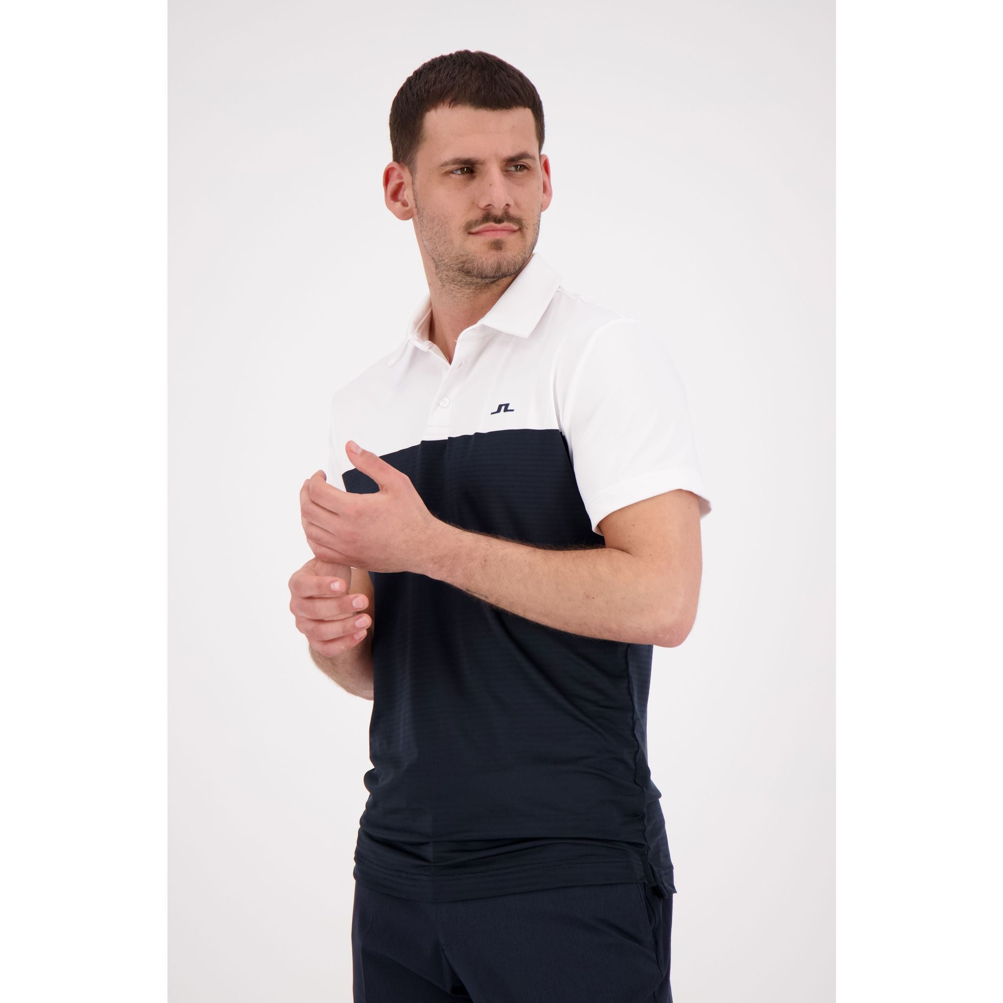 J. Lindeberg M Owen Slim Fit SS Polo JL Marine Homme