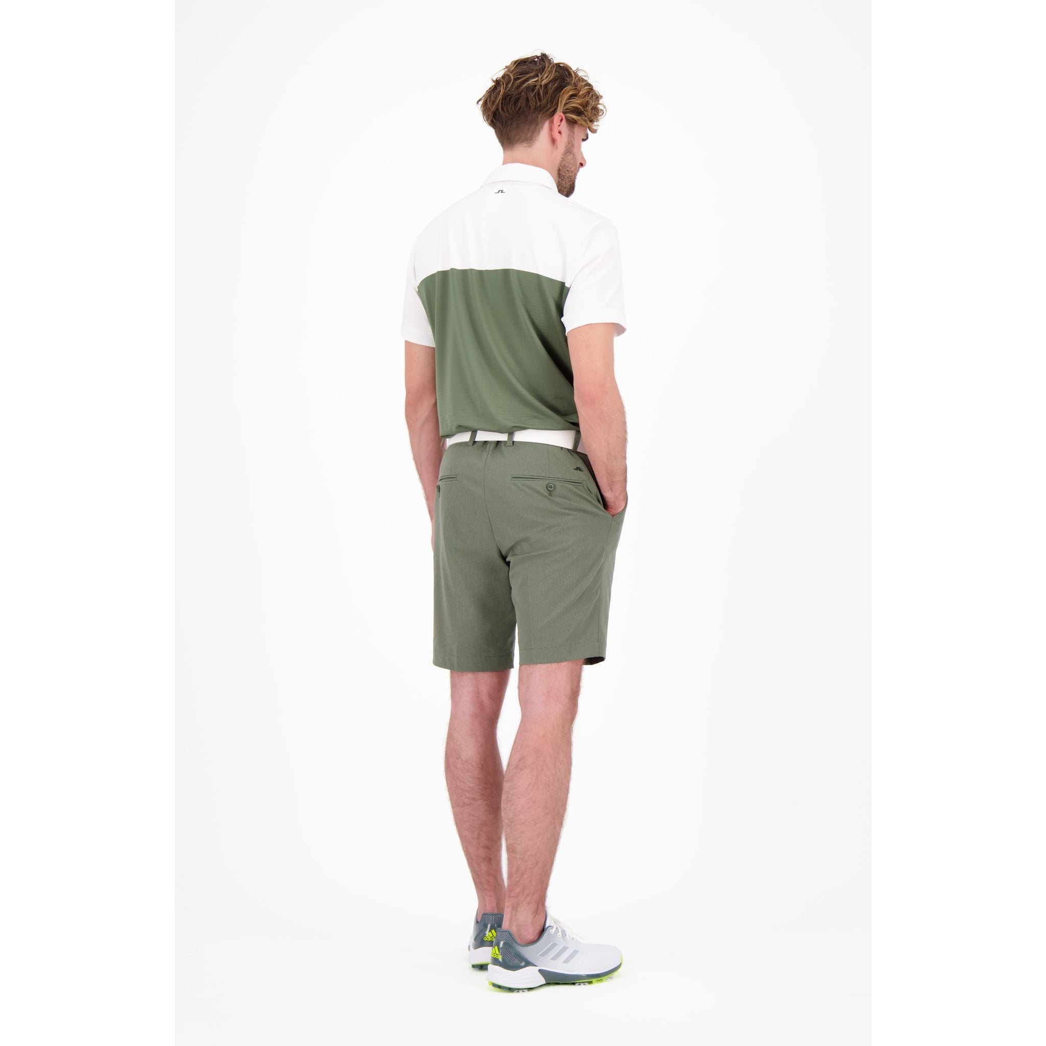 Polo J. Lindeberg M Owen Slim Fit SS vert thym pour homme