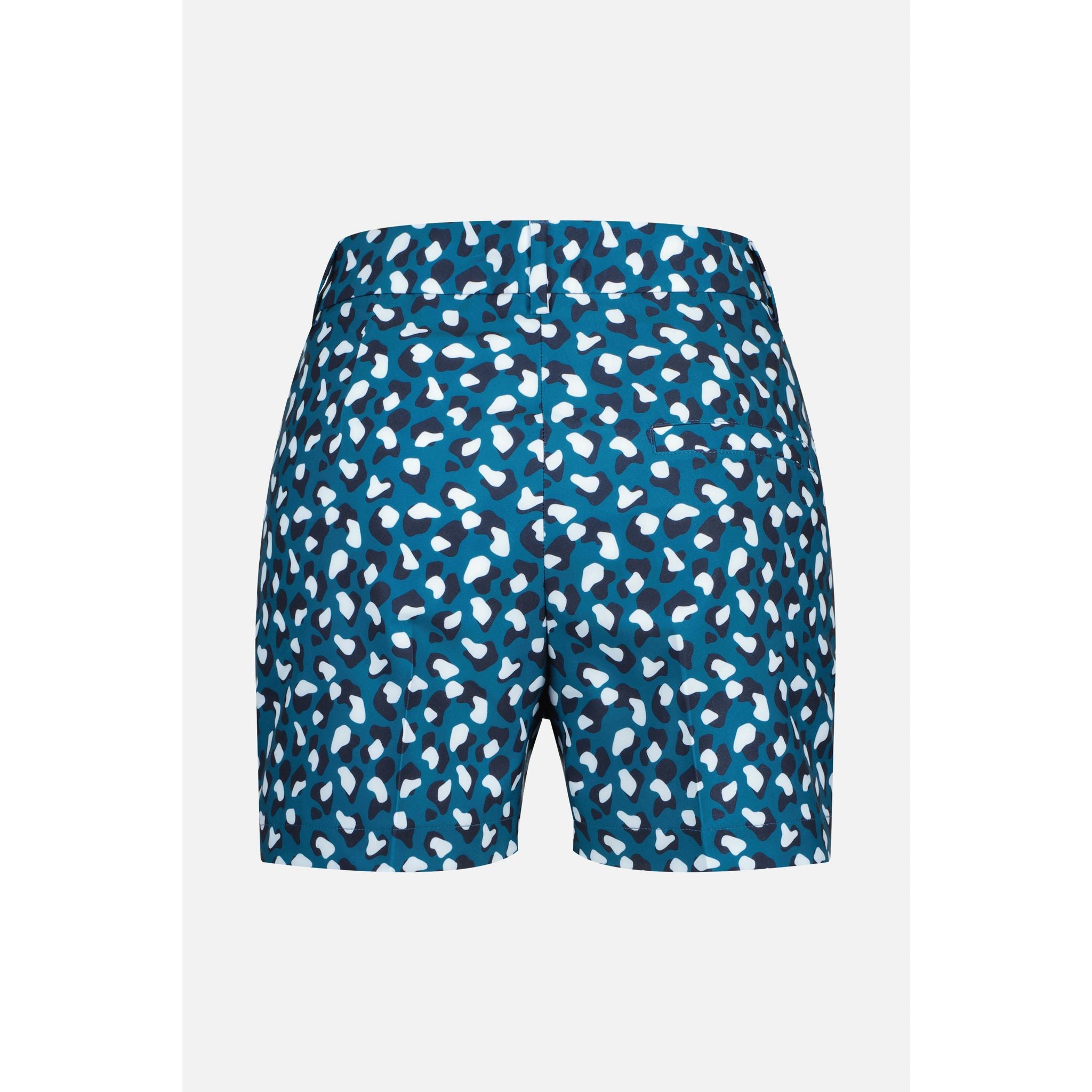 J. Lindeberg W Gwen Short de golf imprimé marocain bleu animal femme