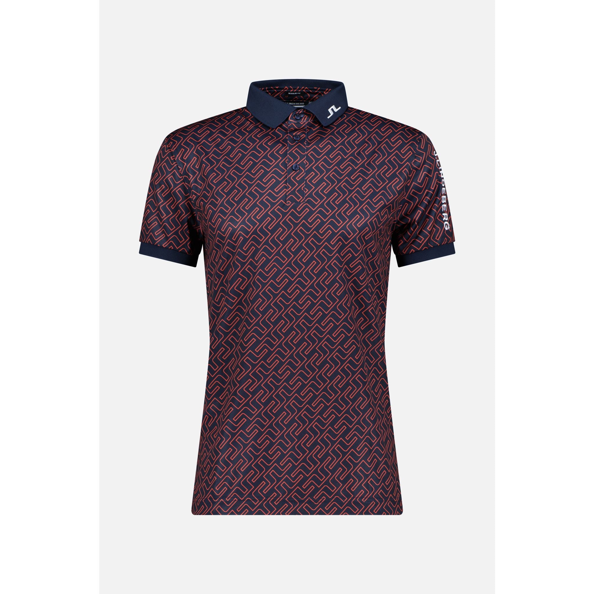 J. Lindeberg Tour Tech Reg Fit Polo imprimé hommes