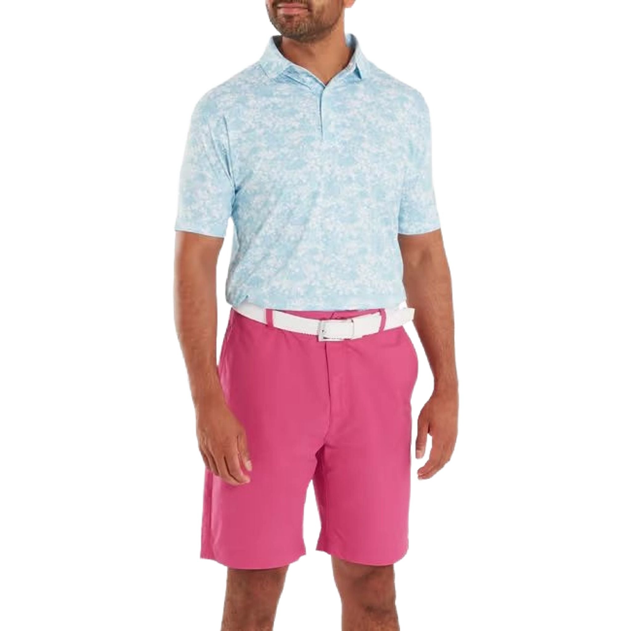 Polo Footjoy Lisle à imprimé jardin pour homme