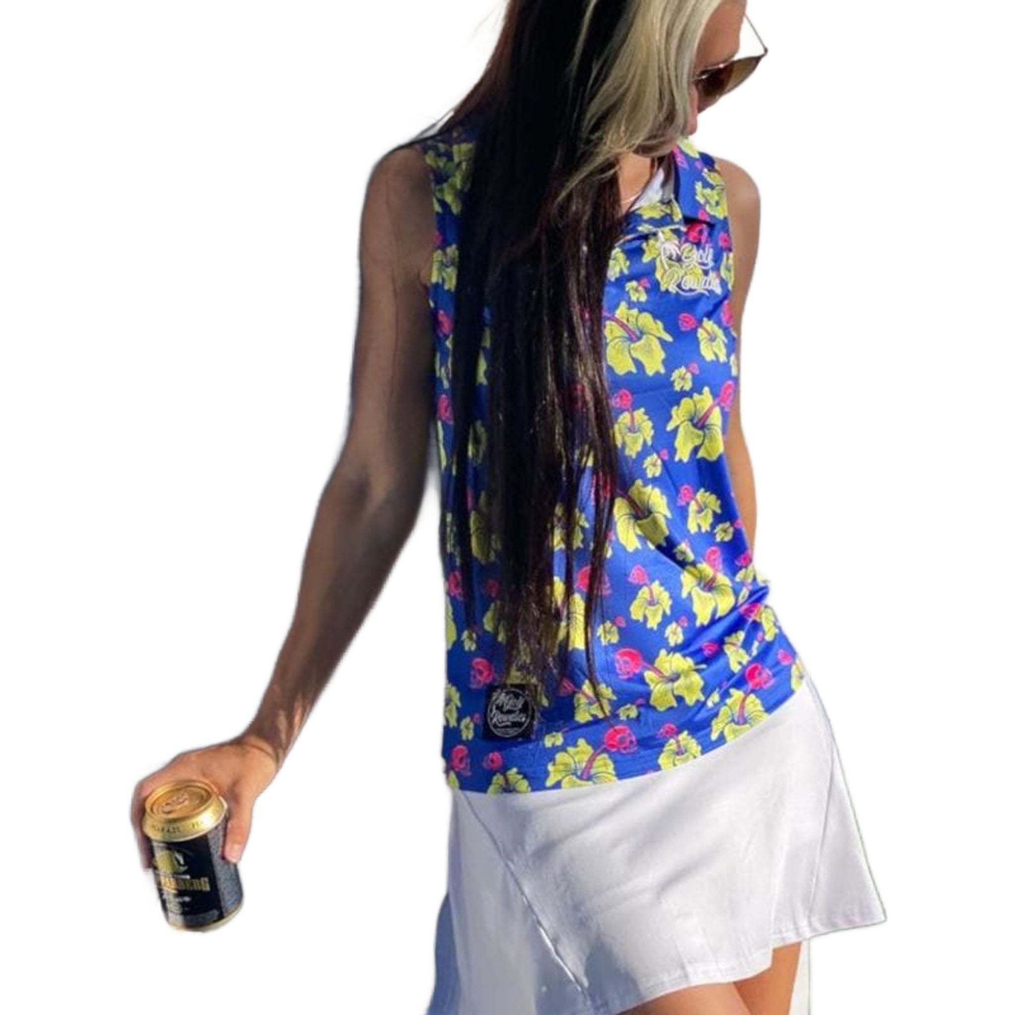 Polo femme Golf Rowdies Skull Flower