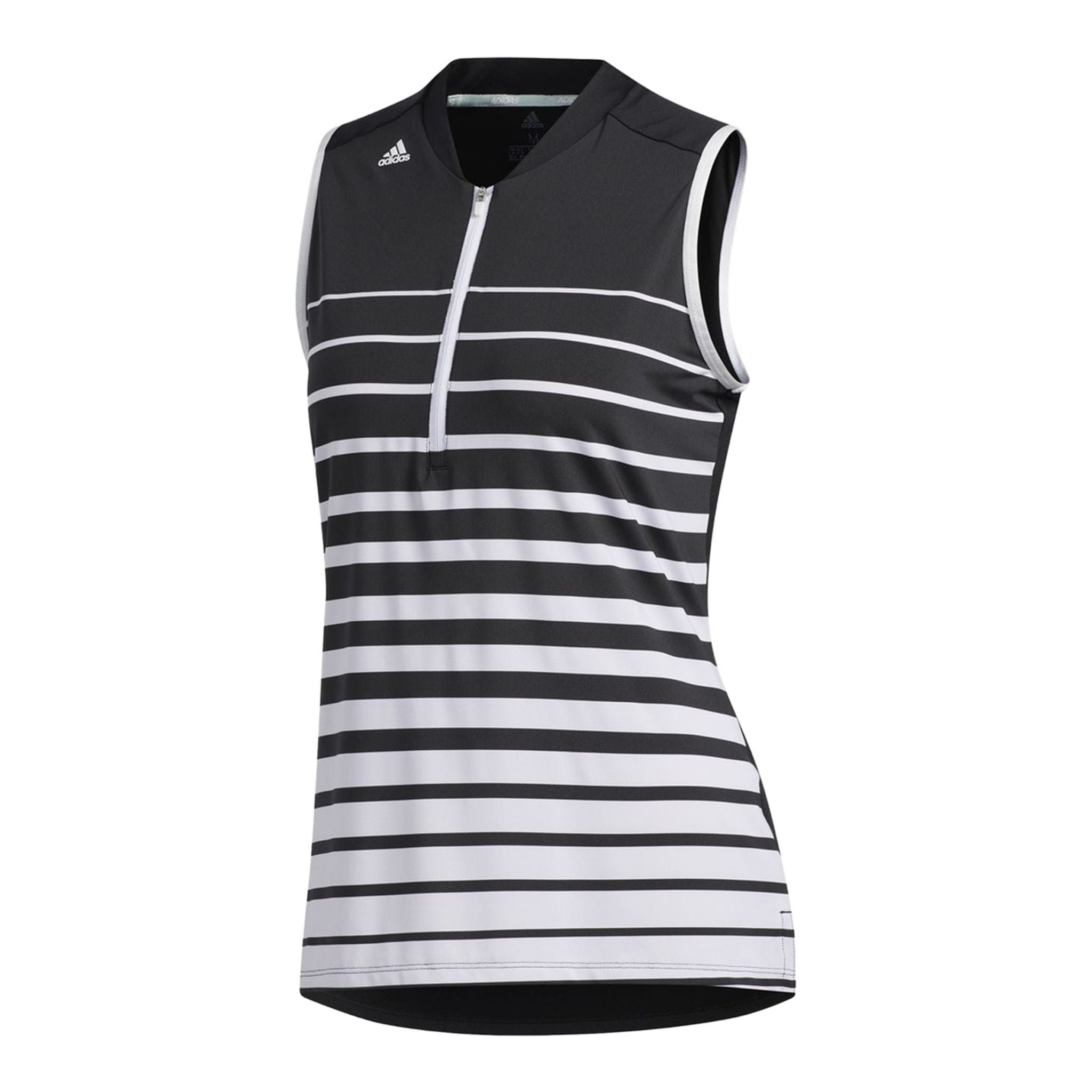 Polo Adidas W Engineered Stripe SL Noir/Blanc Femme
