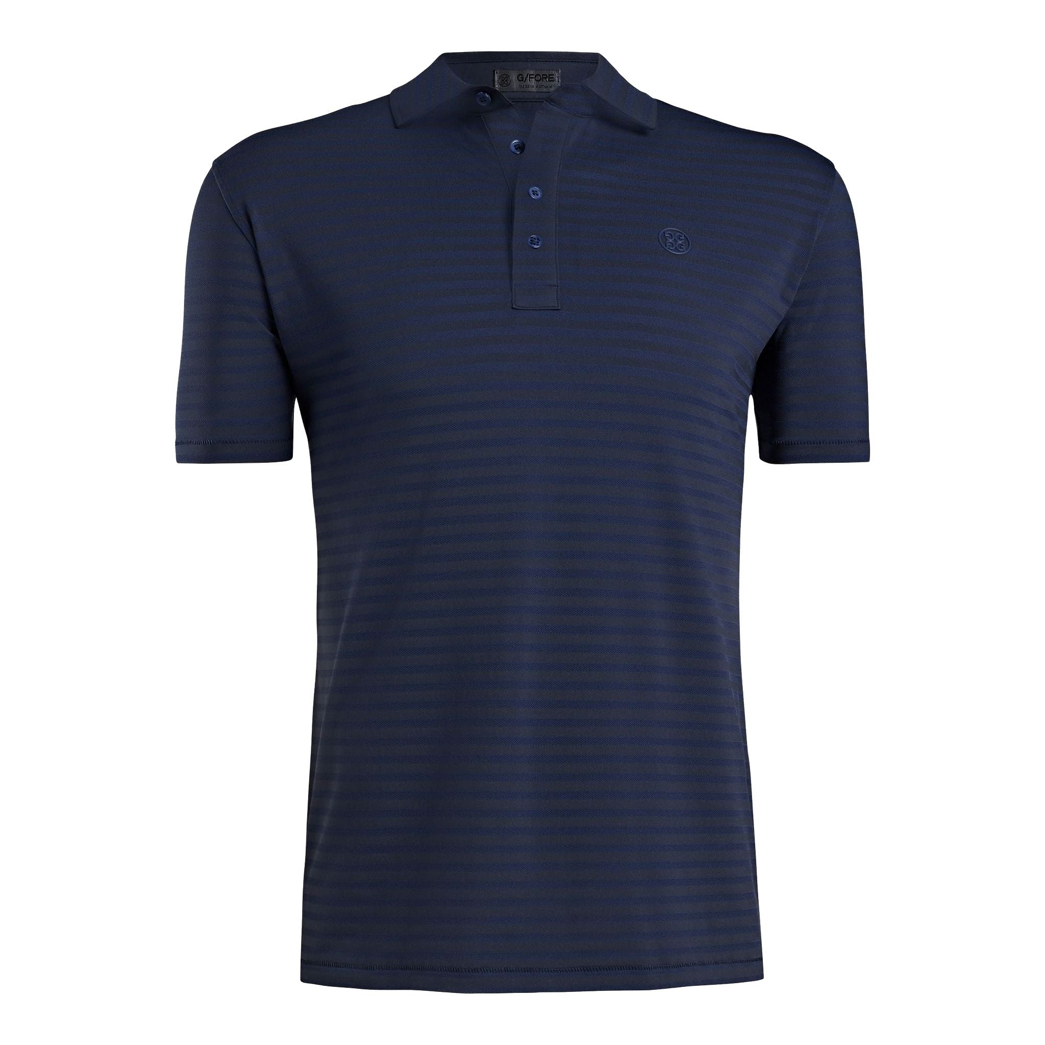 Polo de golf à rayures perforées GFORE pour hommes