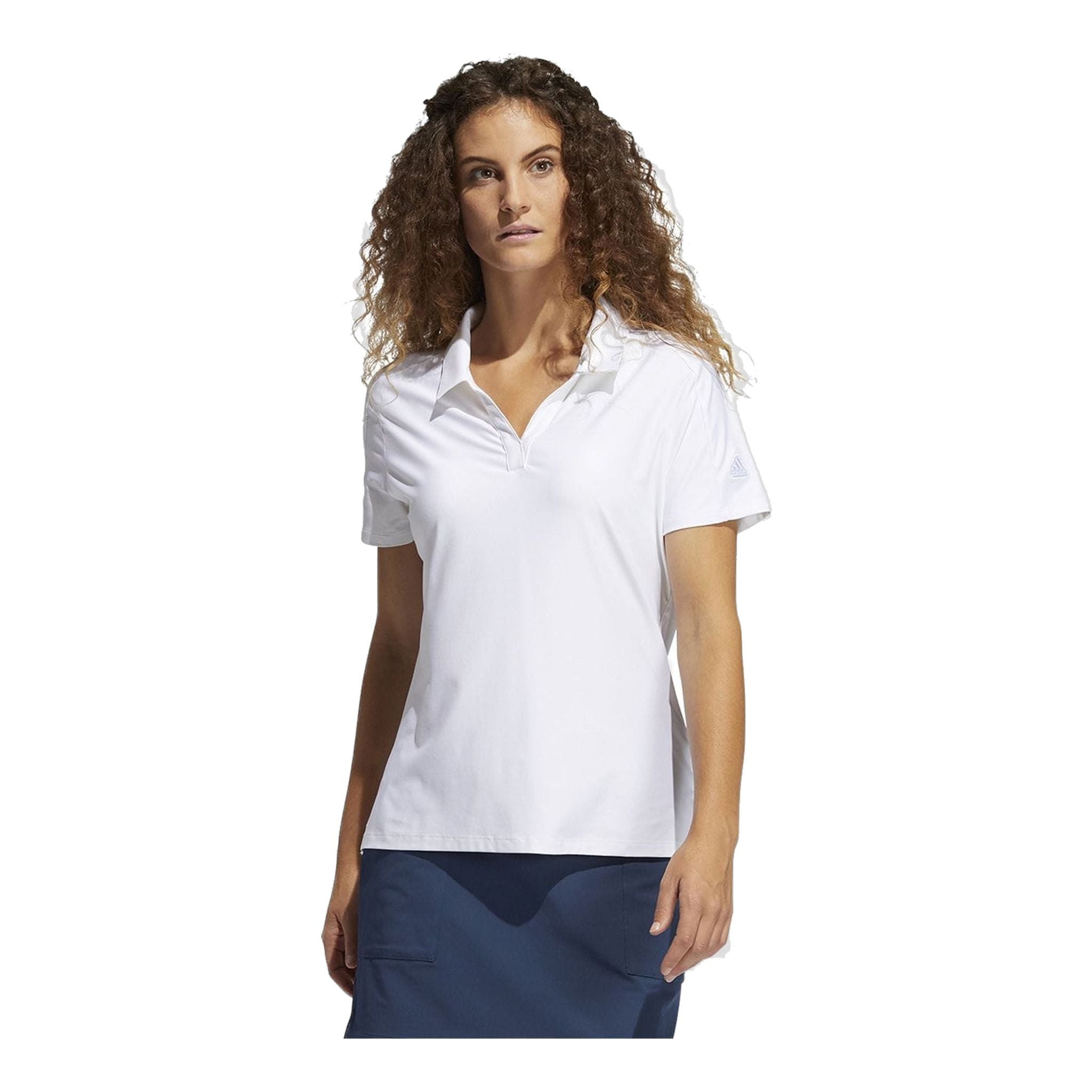 Polo Adidas W Go-To SS blanc pour femme