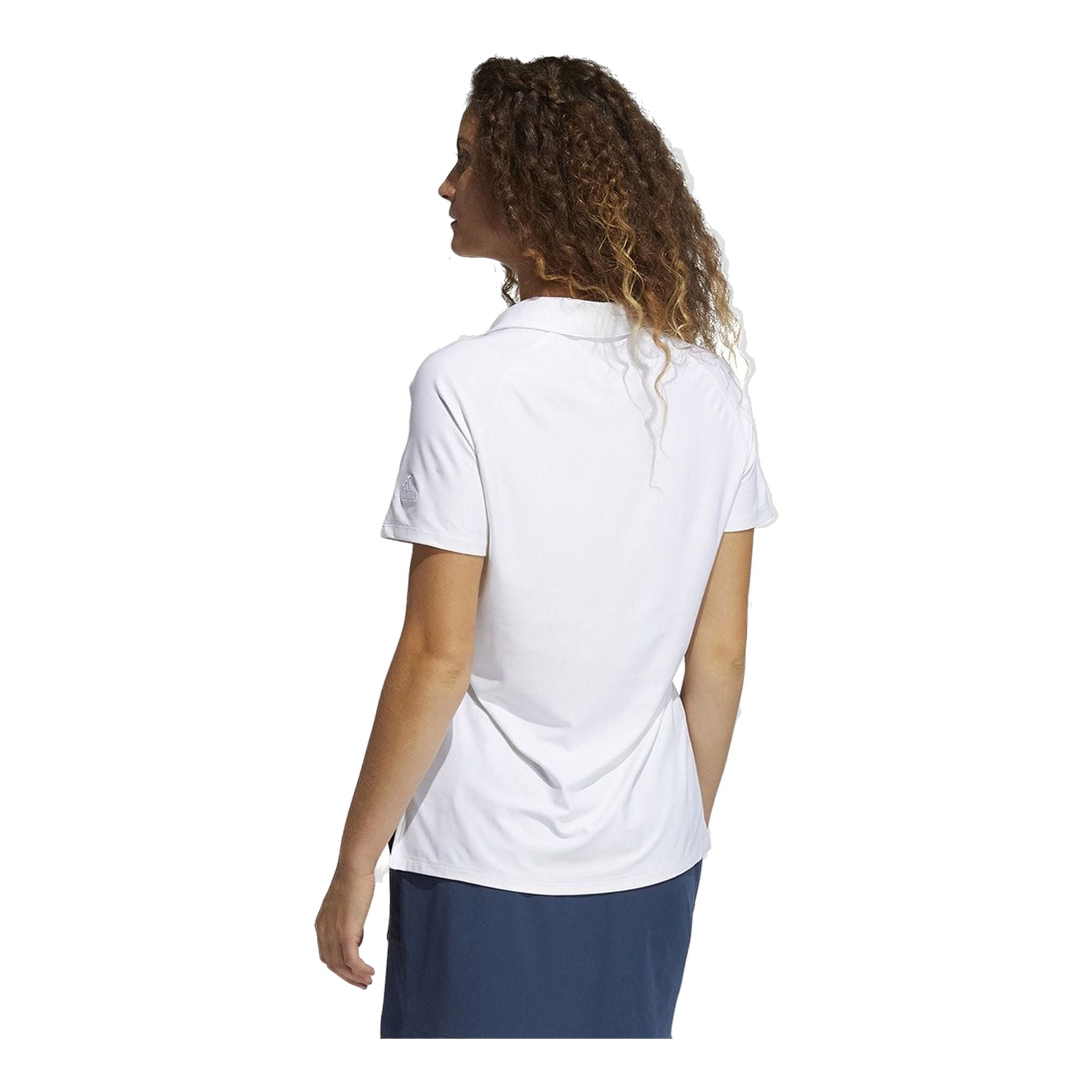 Polo Adidas W Go-To SS blanc pour femme