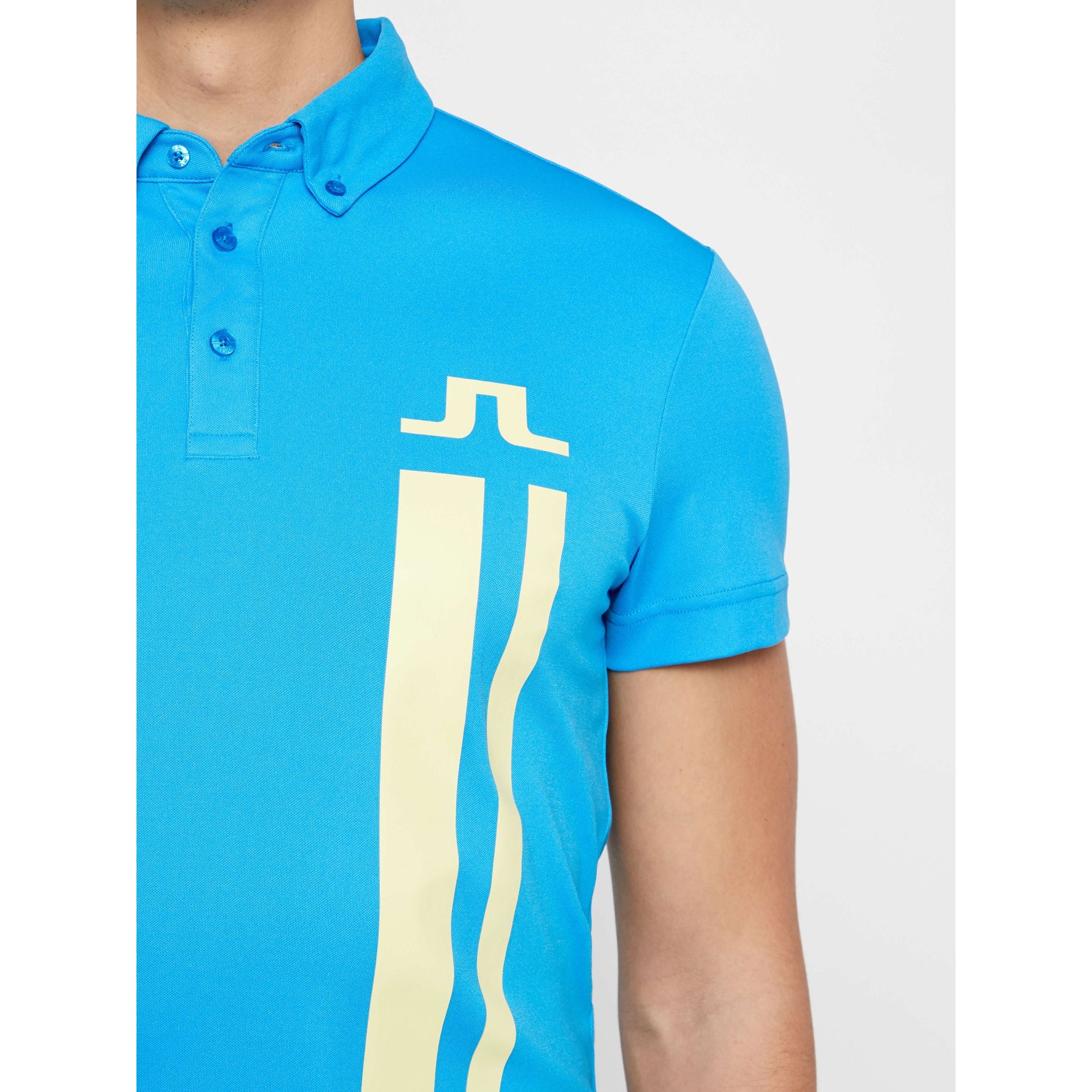 Polo piquet J. Lindeberg M Zeke Reg Fit-Lux True Blue pour homme