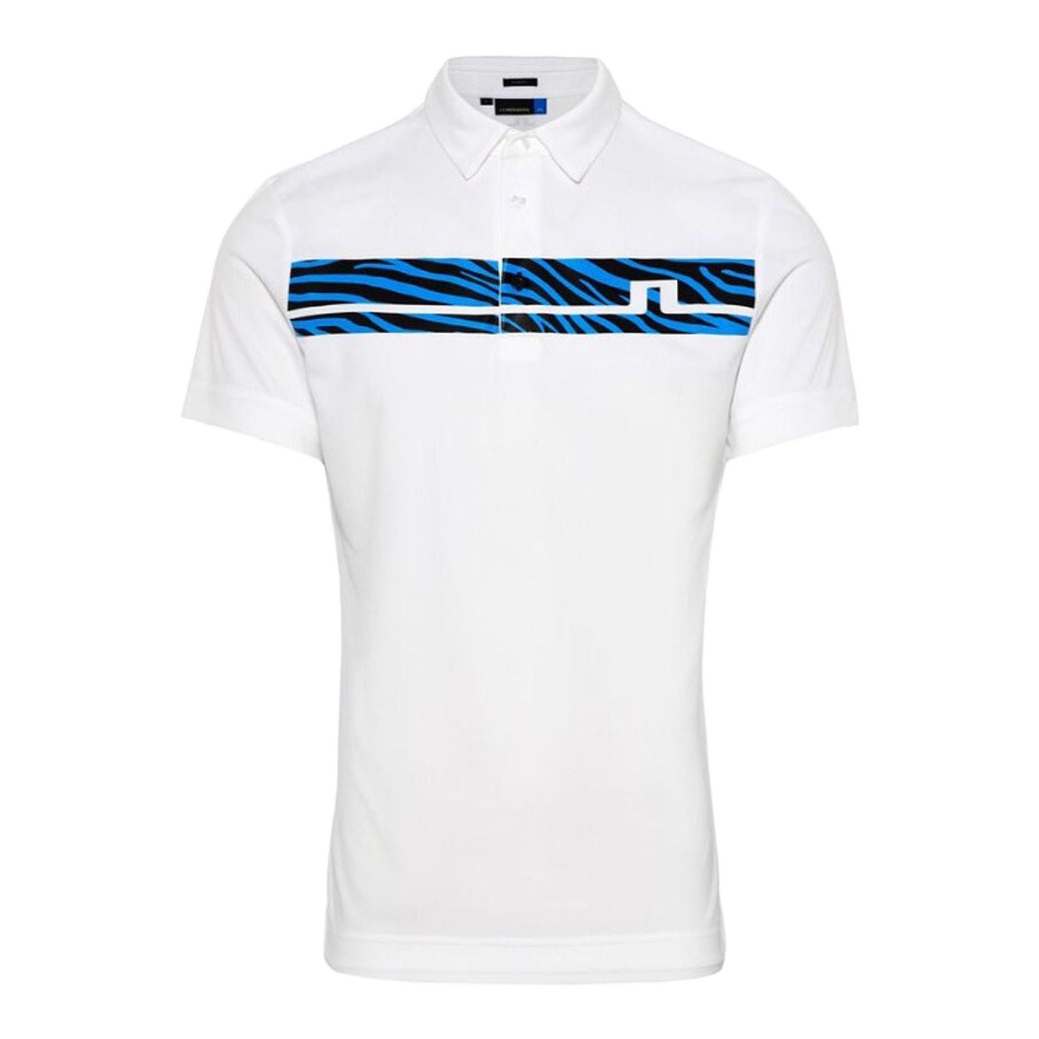 Polo J. Lindeberg M Clark Print Slim Fit-TX Jersey blanc pour homme