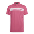 Polo de golf J. Lindeberg M Clark coupe classique rose vif pour homme