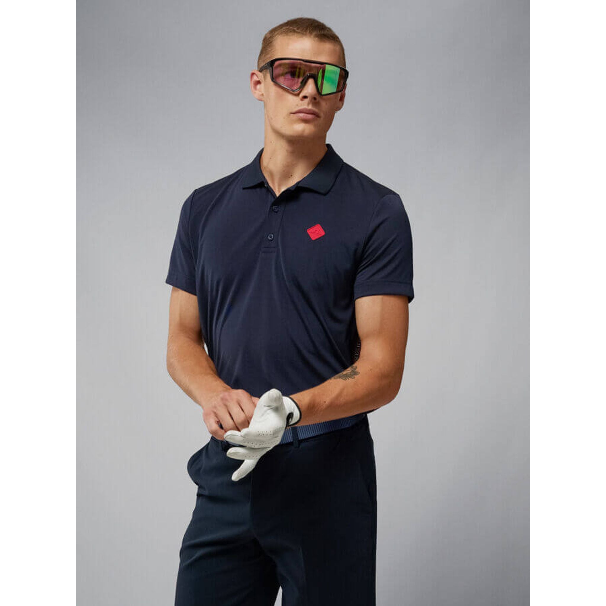 J. Lindeberg Polo de golf coupe régulière Diamond pour hommes