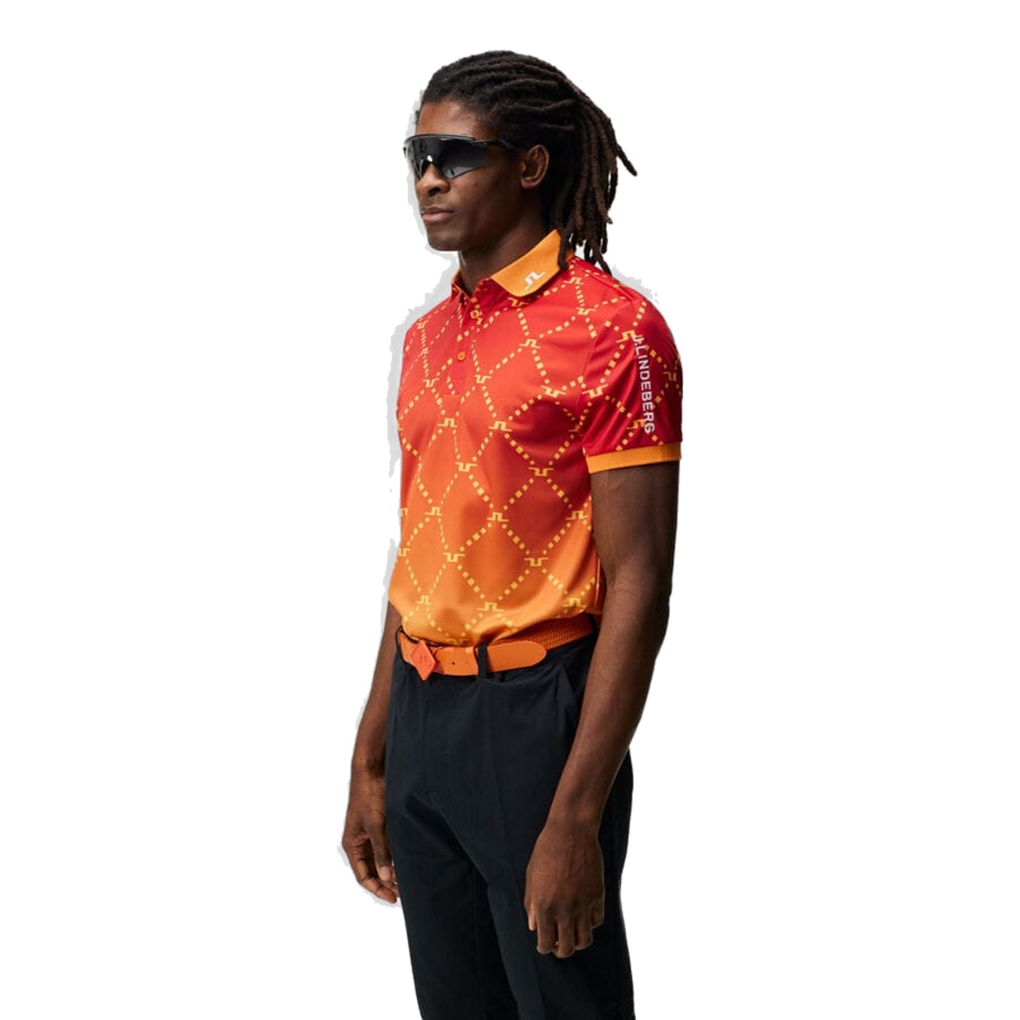 Polo imprimé J. Lindeberg Tour Tech coupe régulière pour homme