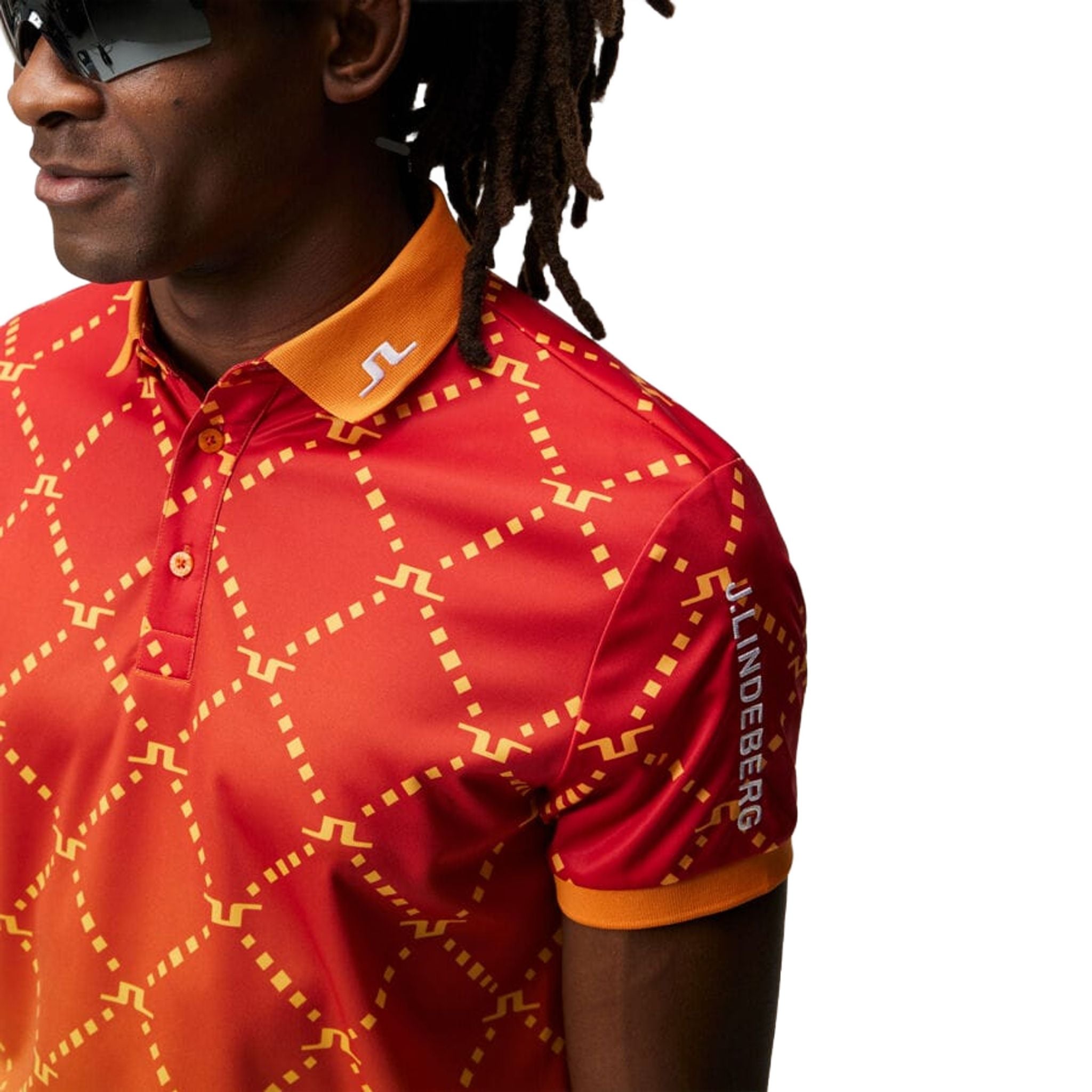 Polo imprimé J. Lindeberg Tour Tech coupe régulière pour homme