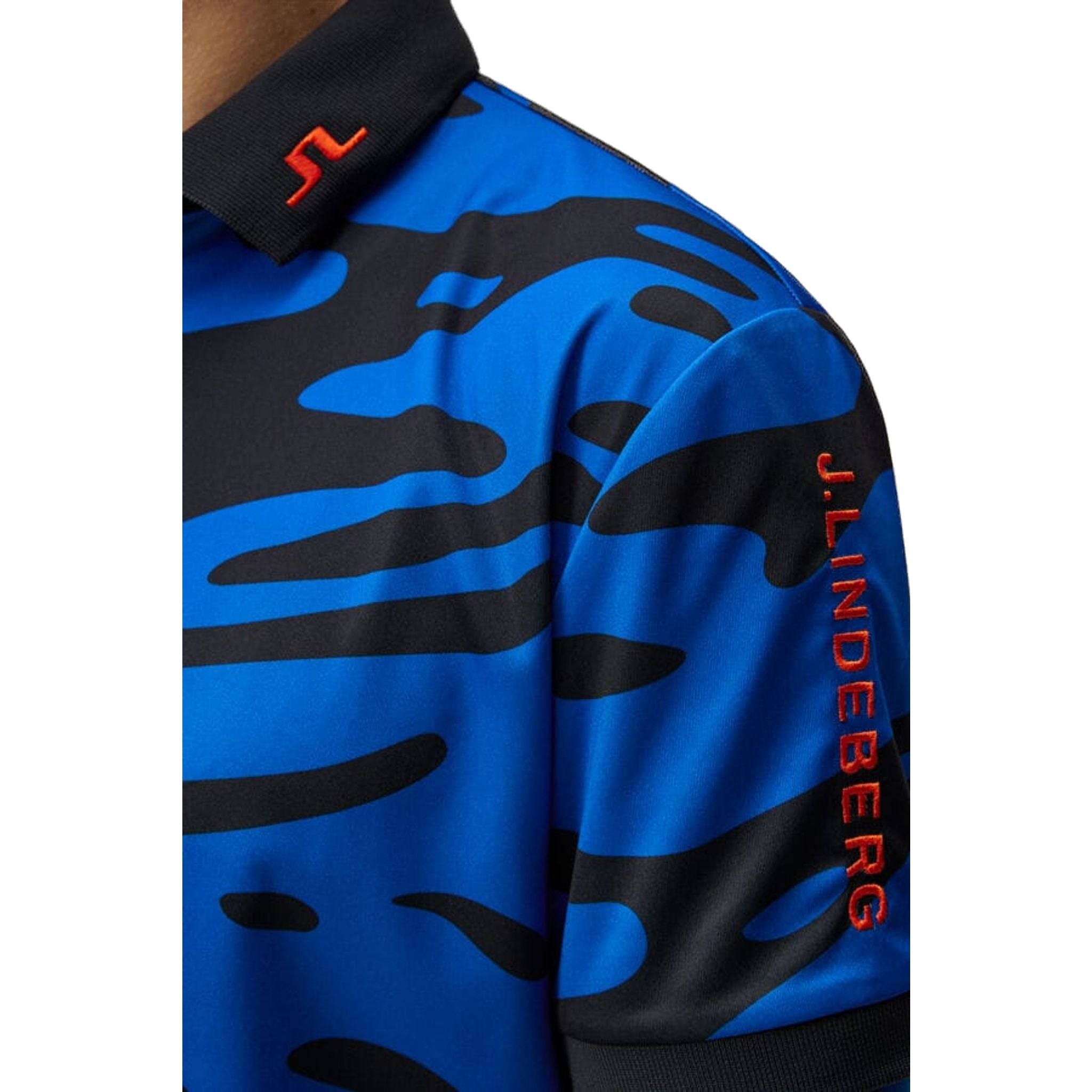 J. Lindeberg Tour Tech Reg Fit Polo imprimé hommes