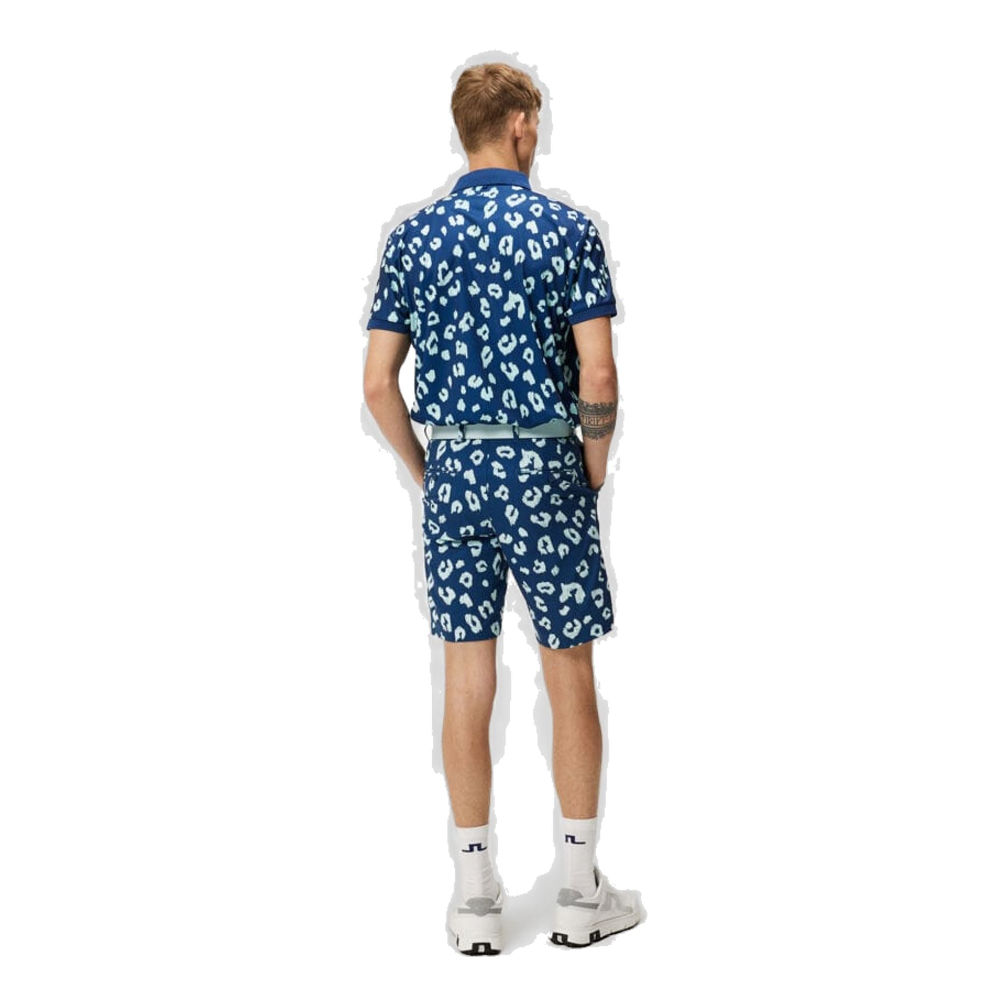 J. Lindeberg Tour Tech Reg Fit Polo imprimé hommes