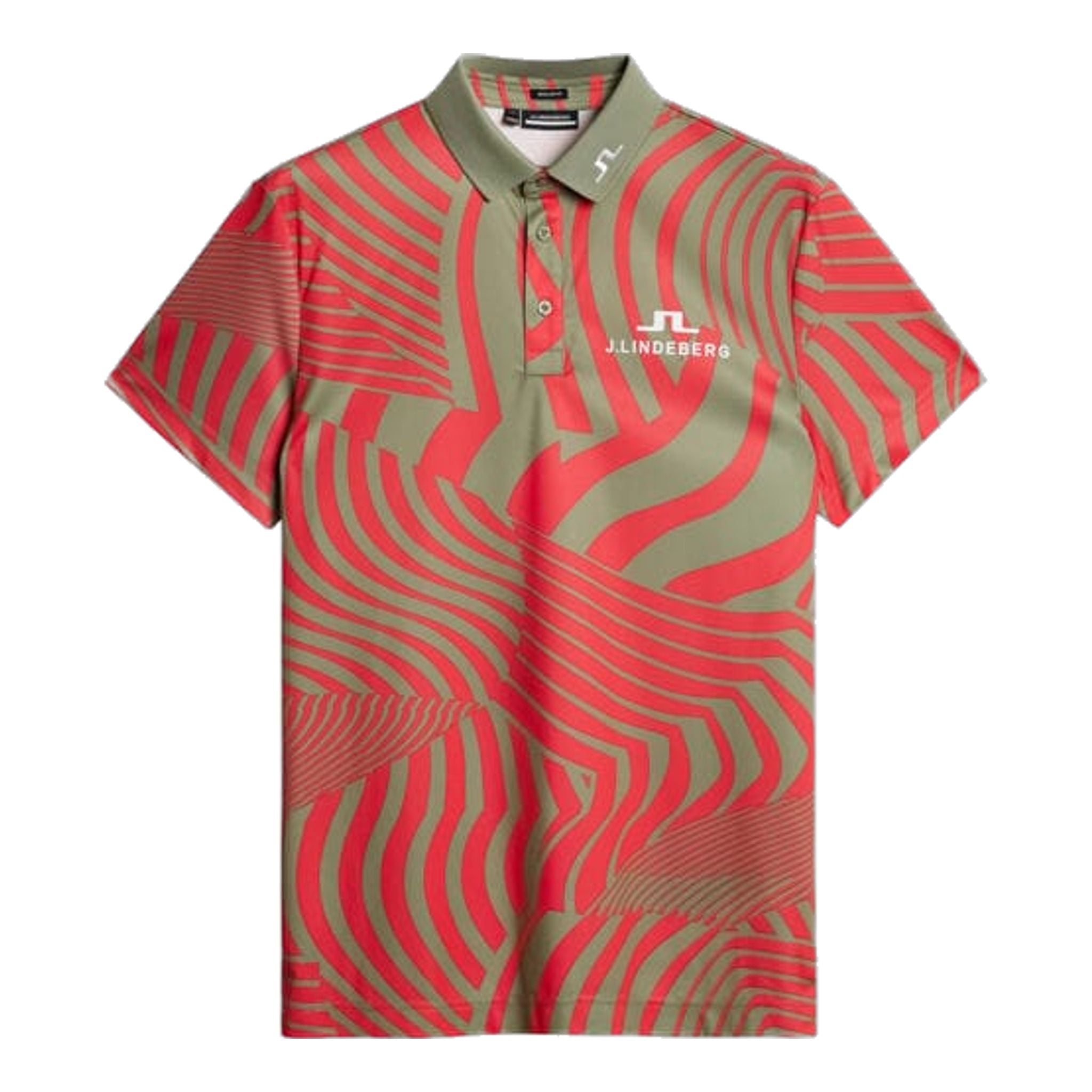 Polo de golf imprimé J. Lindeberg KV Tour pour hommes